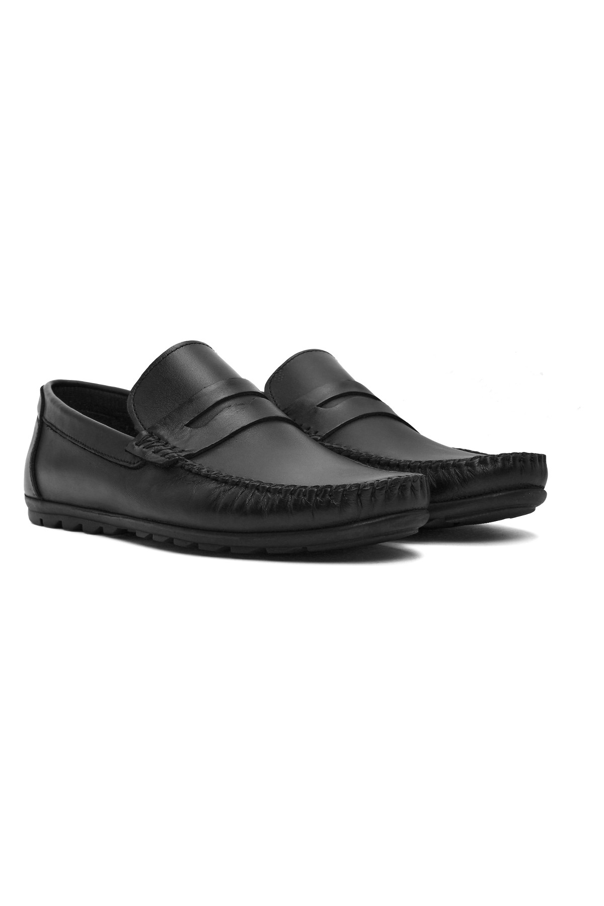 Derimod Erkek Siyah Deri Loafer 26SFD755018 görsel 2