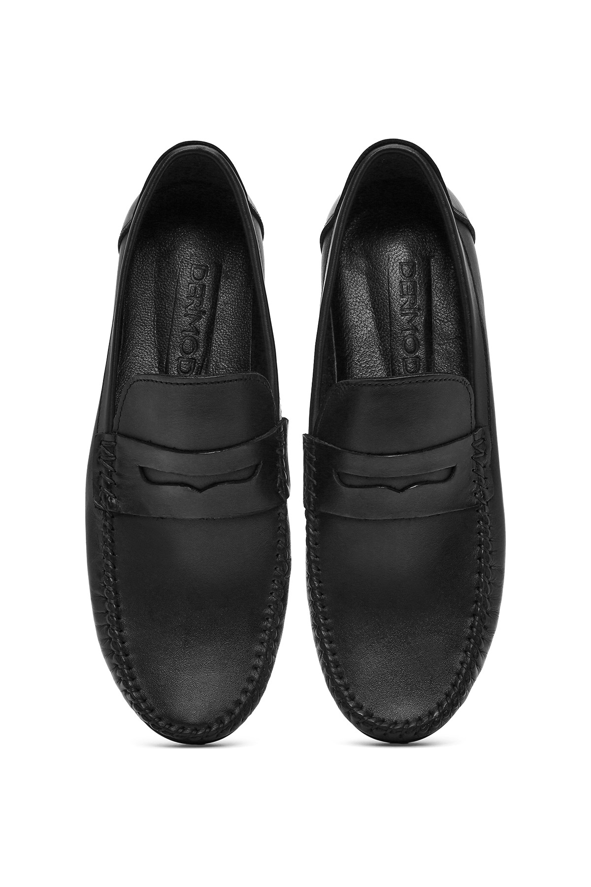 Derimod Erkek Siyah Deri Loafer 26SFD755018 görsel 4