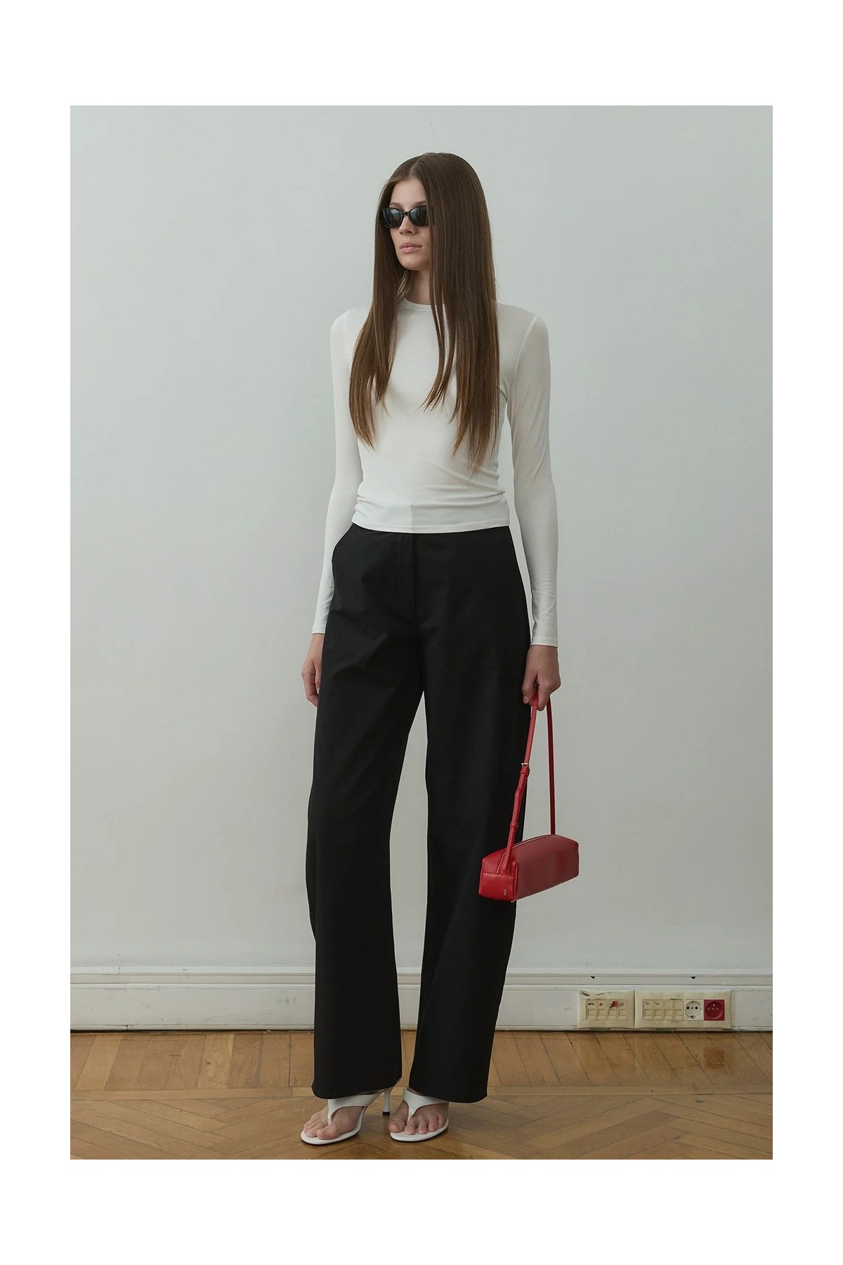 Suud Collection Haki Raffy Geniş Paça Pantolon