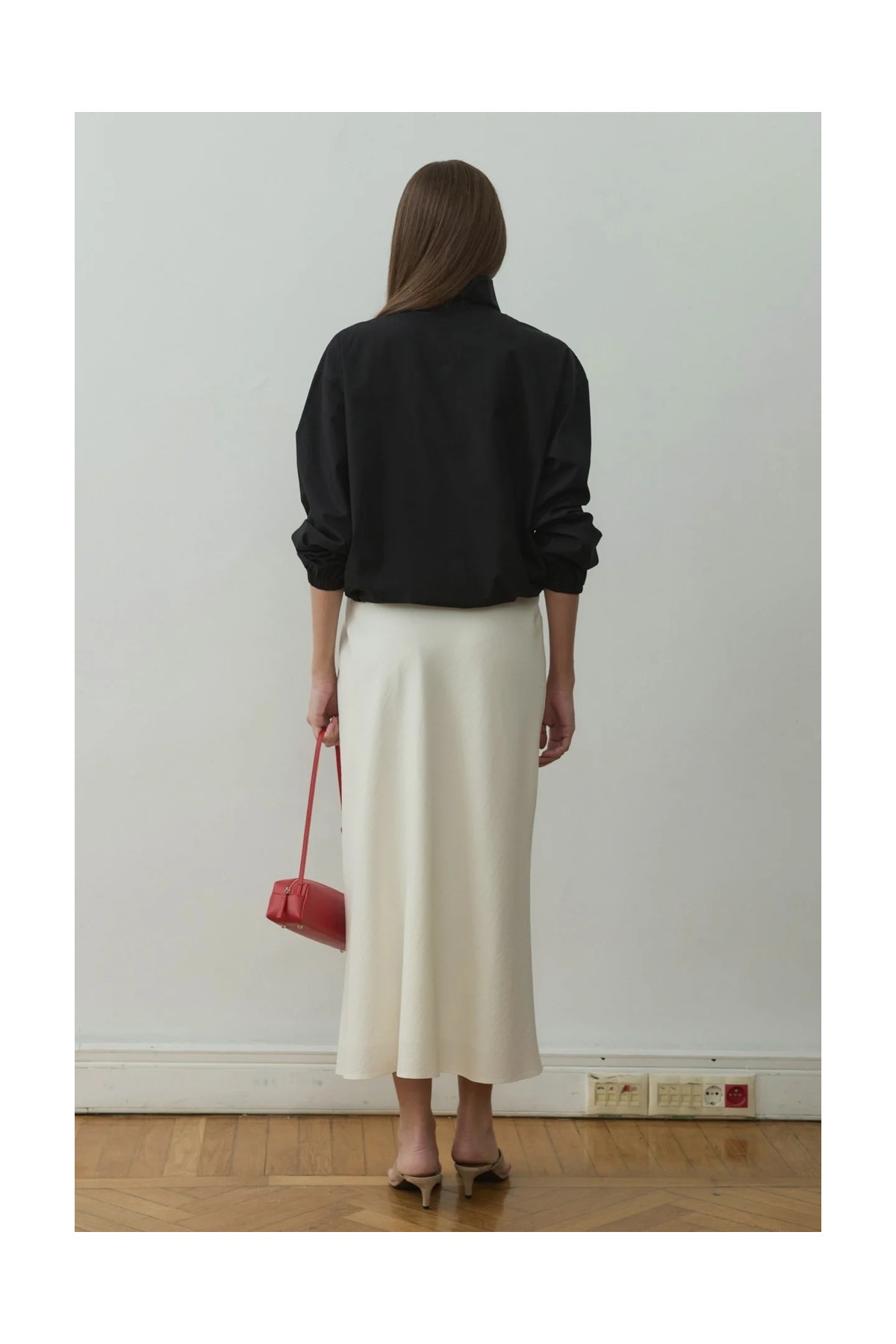 Suud Collection Siyah Eden Dik Yaka Gömlek görsel 6