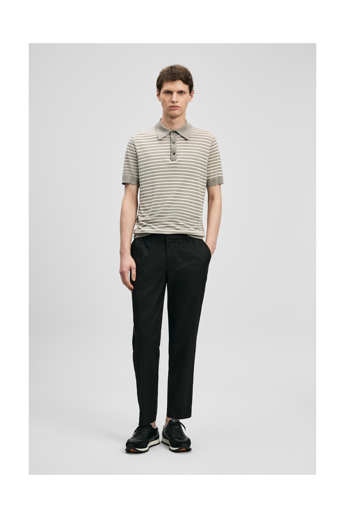 Lufian Glen Erkek Beach Jogger Pantolon Slim Fit Siyah