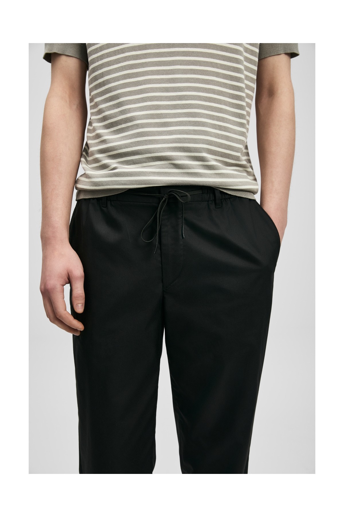 Lufian Glen Erkek Beach Jogger Pantolon Slim Fit Siyah görsel 3