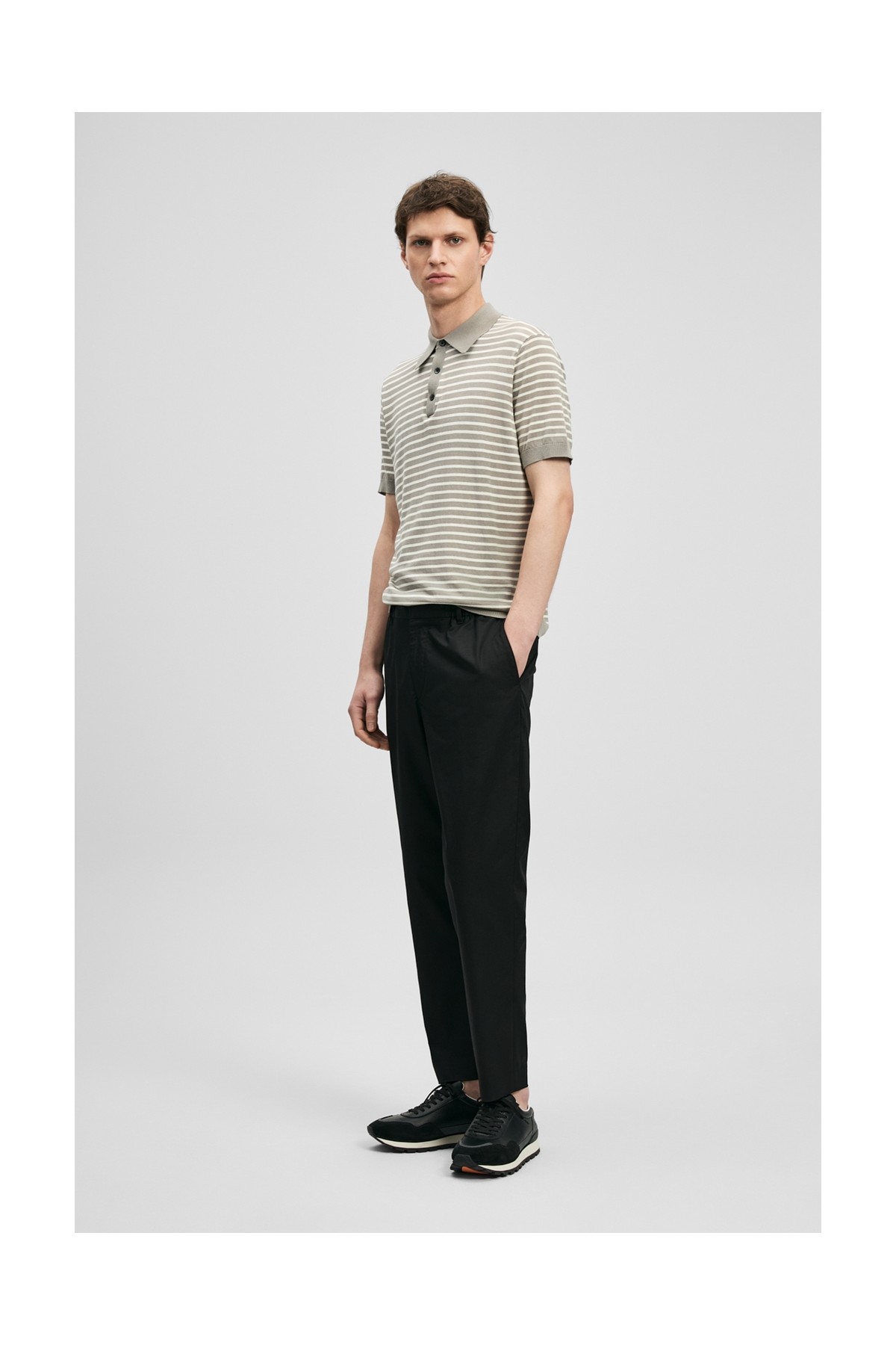 Lufian Glen Erkek Beach Jogger Pantolon Slim Fit Siyah görsel 4