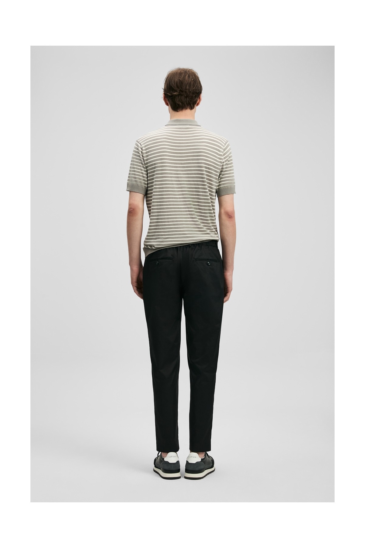 Lufian Glen Erkek Beach Jogger Pantolon Slim Fit Siyah görsel 6