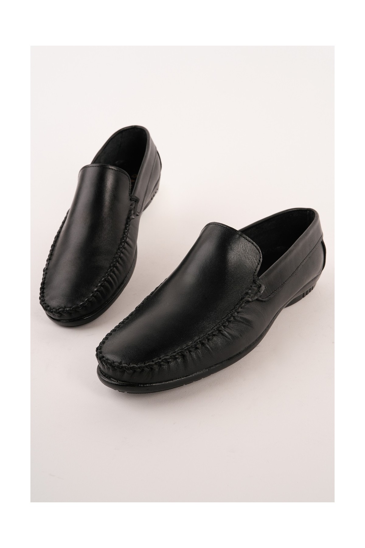 Muggo Wills Hakiki Deri Bağcıksız Erkek Günlük Klasik Loafer Ayakkabı
