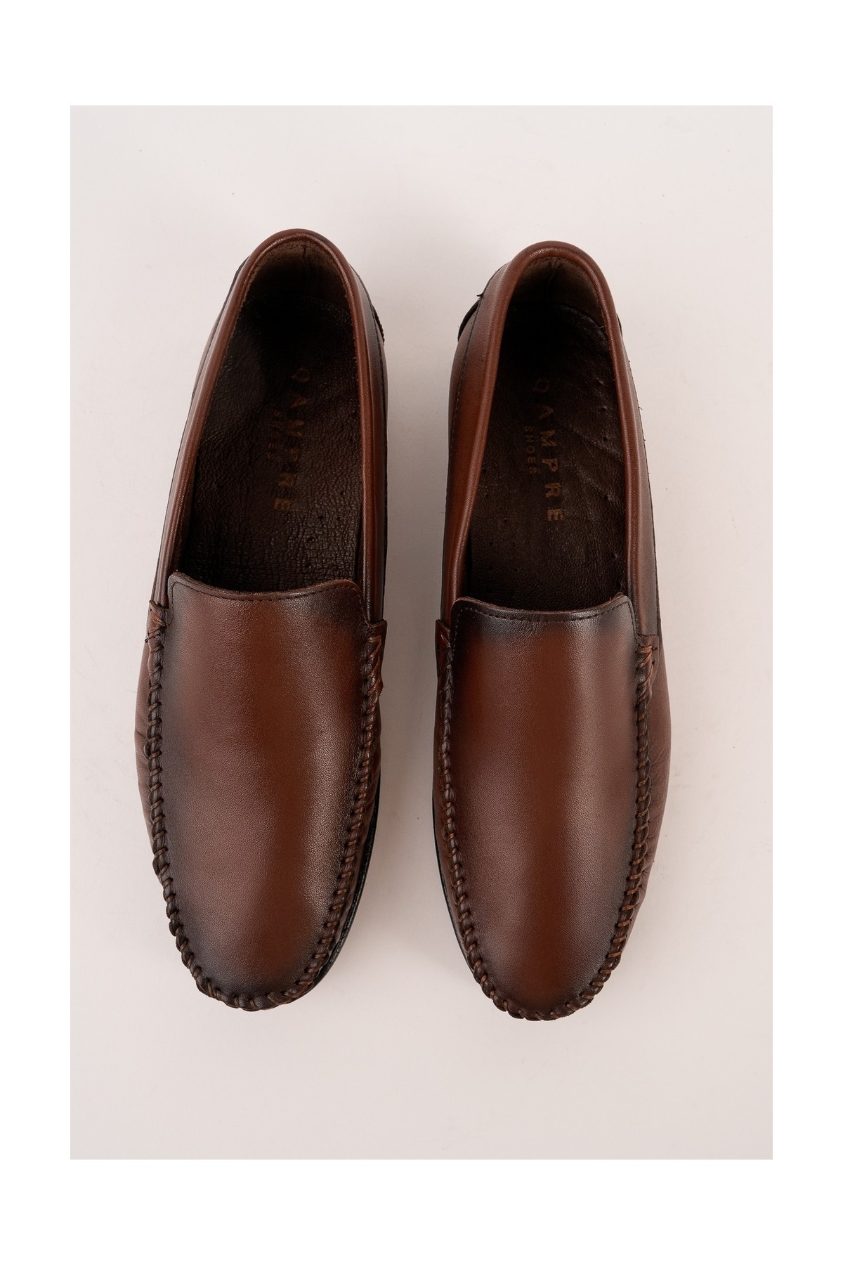 Muggo Wills Hakiki Deri Bağcıksız Erkek Günlük Klasik Loafer Ayakkabı görsel 5