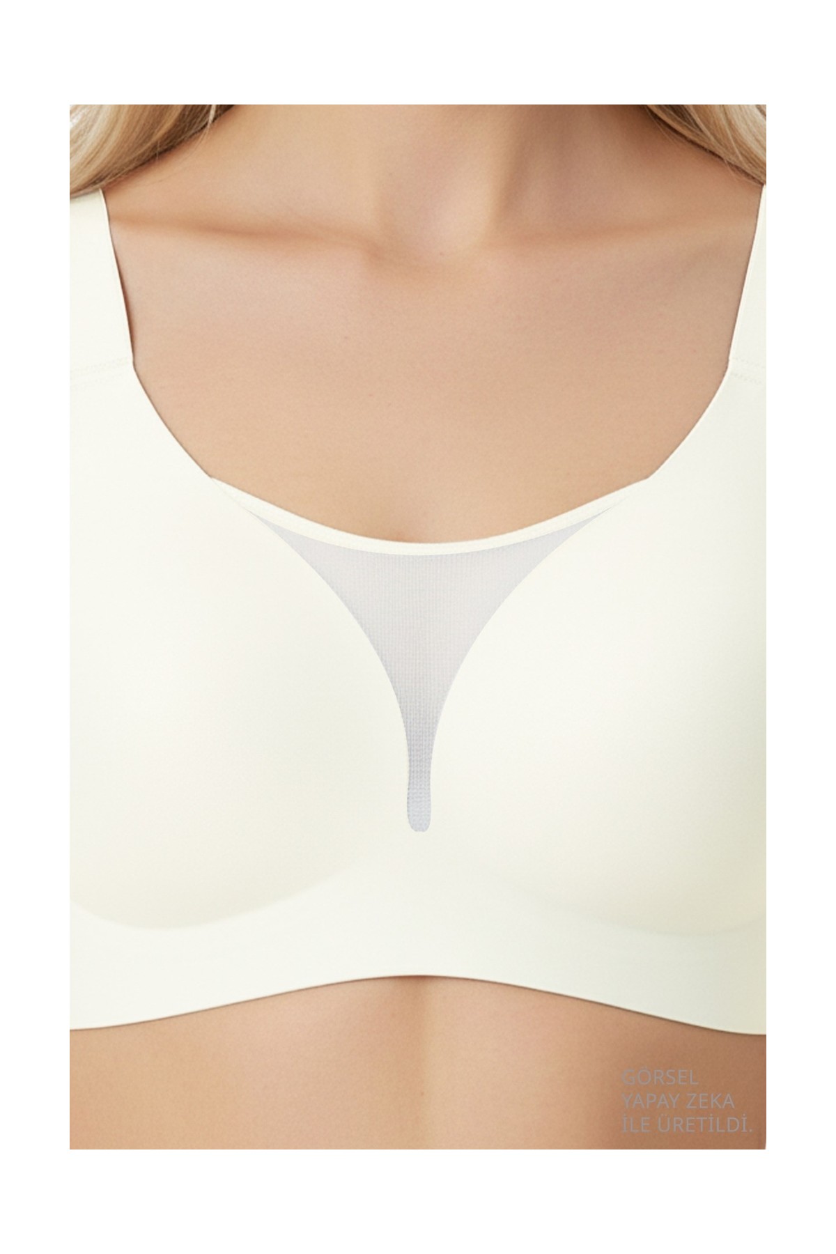 Cottonhill Seamless Bra - Forme | Lazer Kesim Dikişsiz Toparlayıcı Büyük Tüllü Beden Kadın Sütyen 3'lü Paket görsel 4