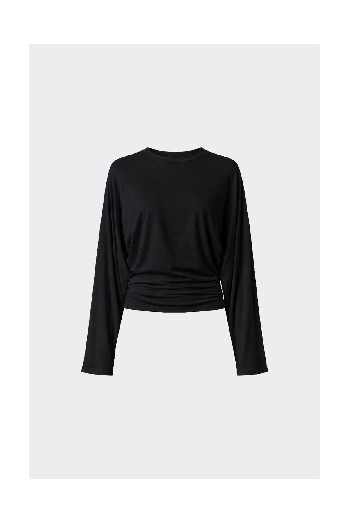 Suud Collection Gri Sophia Yarasa Kol Bluz görsel 4