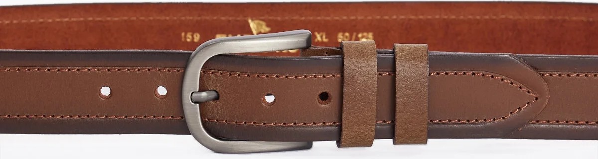 Tudors Erkek %100 Hakiki Deri 4 Cm Spor Taba Renk Kemer görsel 2