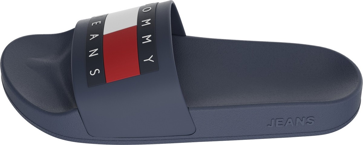 Tommy Hilfiger TOMMY JEANS POOL SLIDE ES Lacivert Erkek Terlik görsel 8