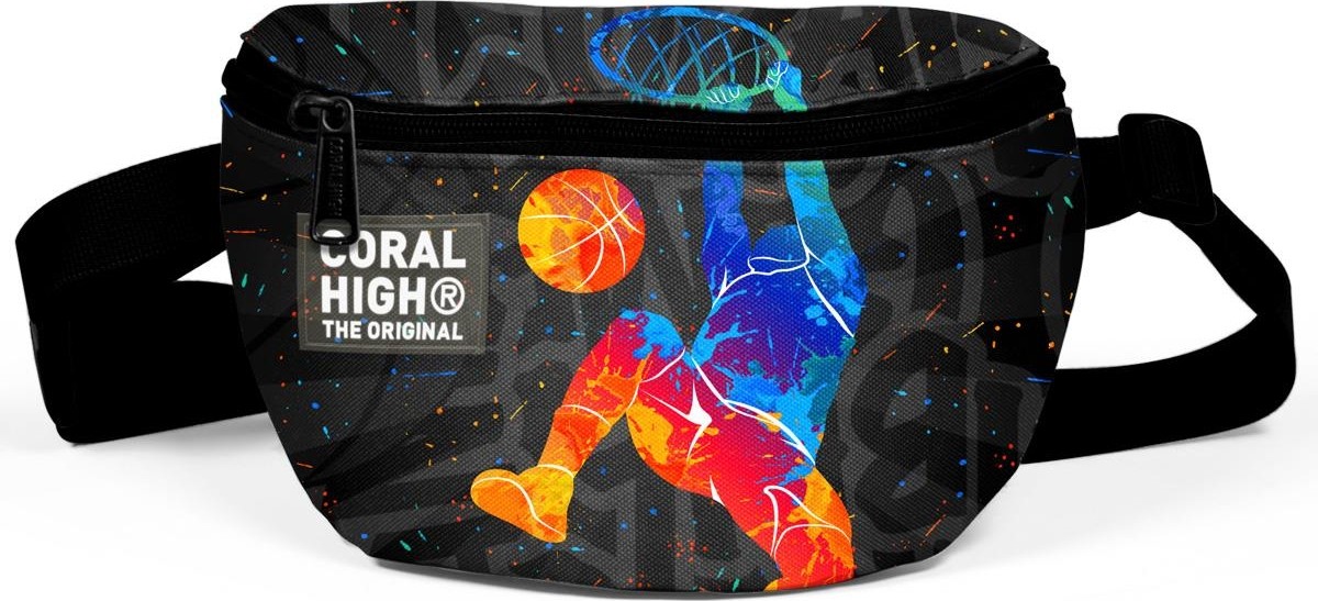 Coral High Gri Basketbol Desenli Bel Çantası 11551