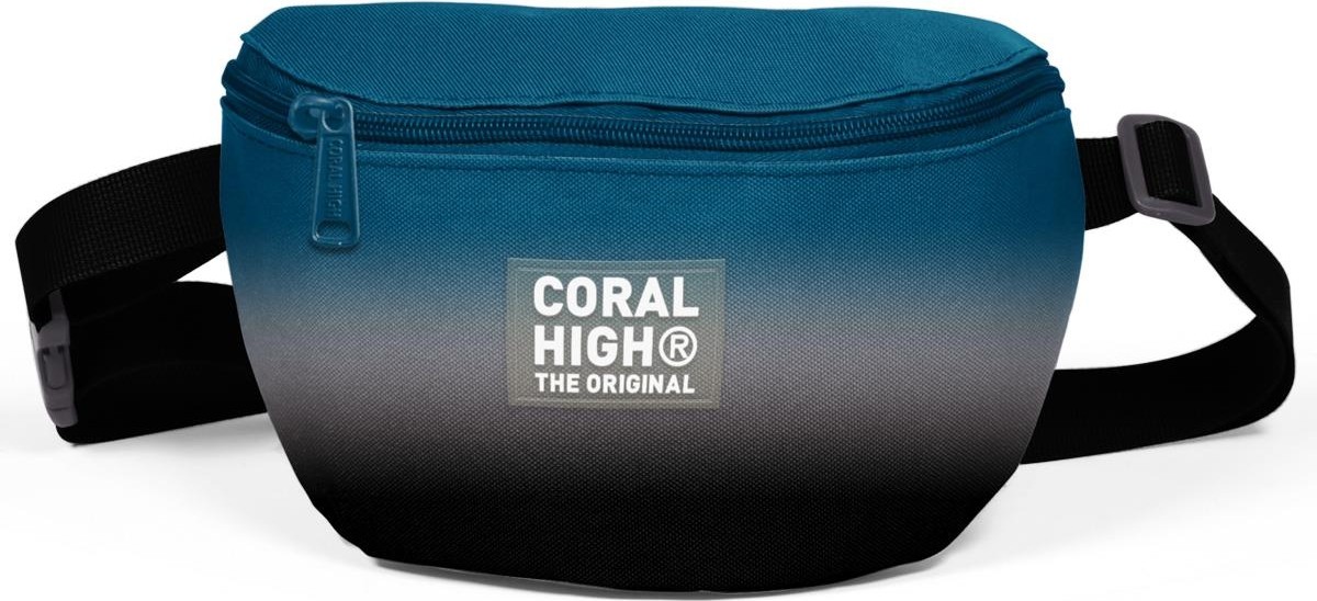 Coral High Gri Renk Geçişli Bel Çantası Polyester Malzeme ile Şık ve Kullanışlı 2 Litre