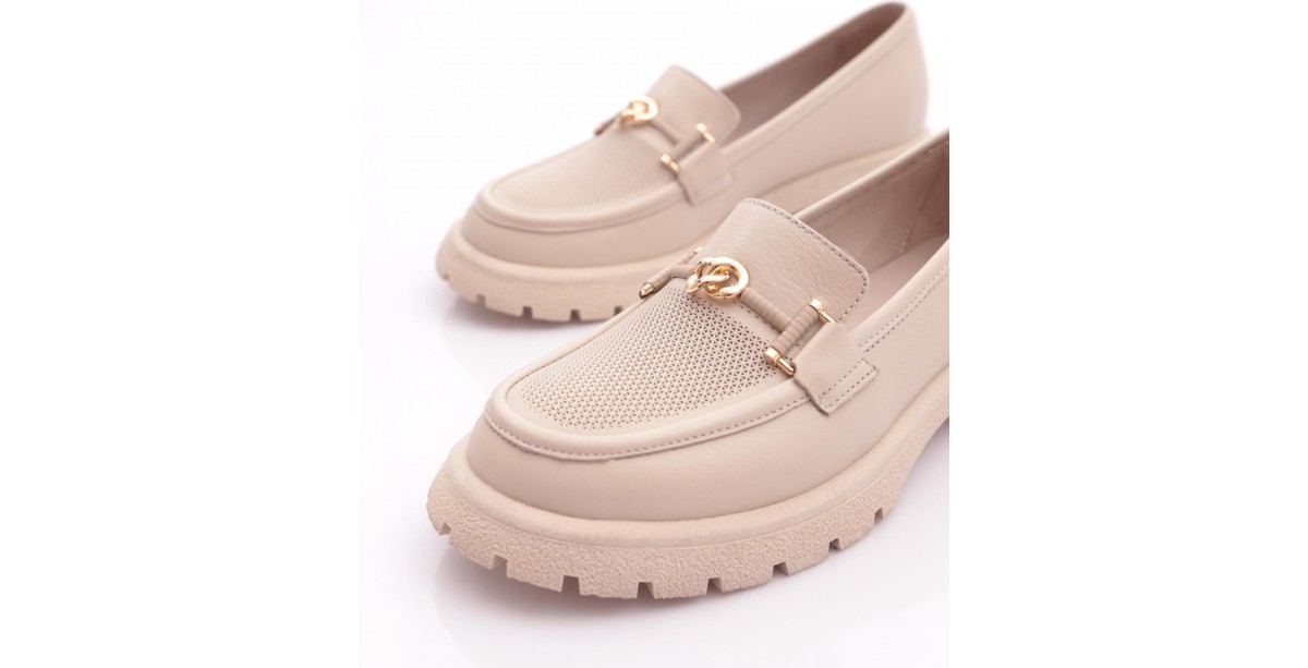 DGN 4269 Kadin Aksesuarli Loafer Ayakkabi görsel 8