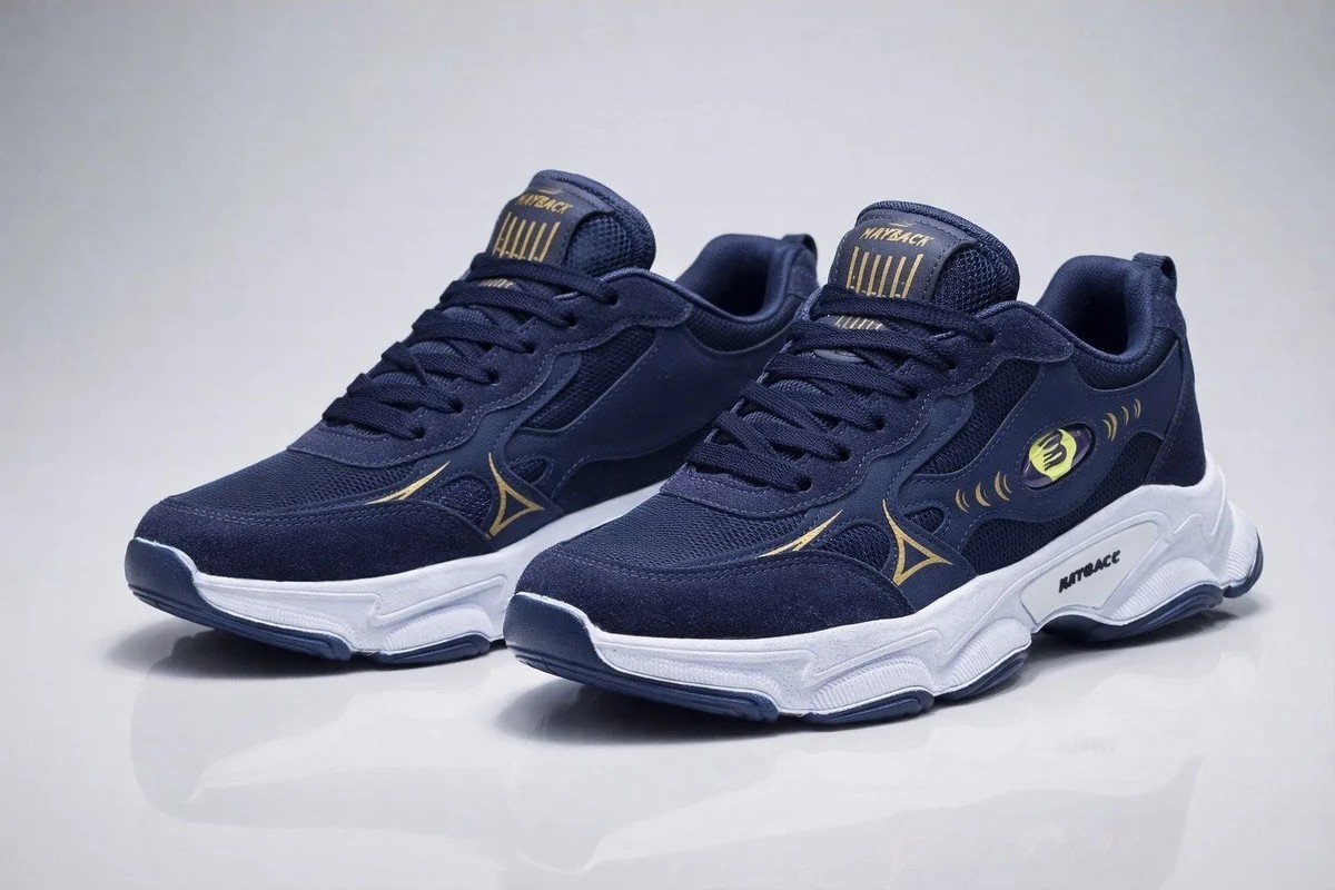 Mayback Erkek Ortopedik Sneaker Ayakkabı Beyaz - Siyah Düz Tabanlı Konforlu Tasarım