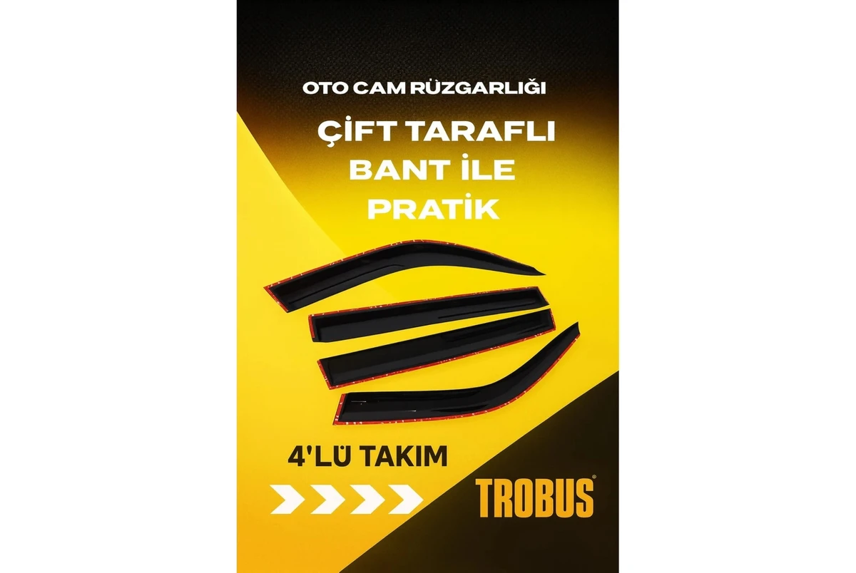 Resim Trobus Mitsubishi Canter 2007 FE 711 / 839 / 859 Cam Rüzgarlığı (2'li) 