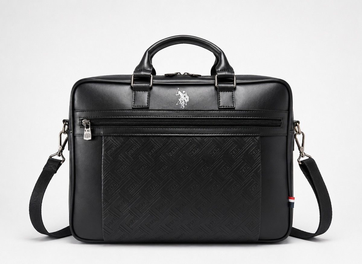 U.S. Polo Assn. Evrak Çantası Siyah 26075 görsel 4