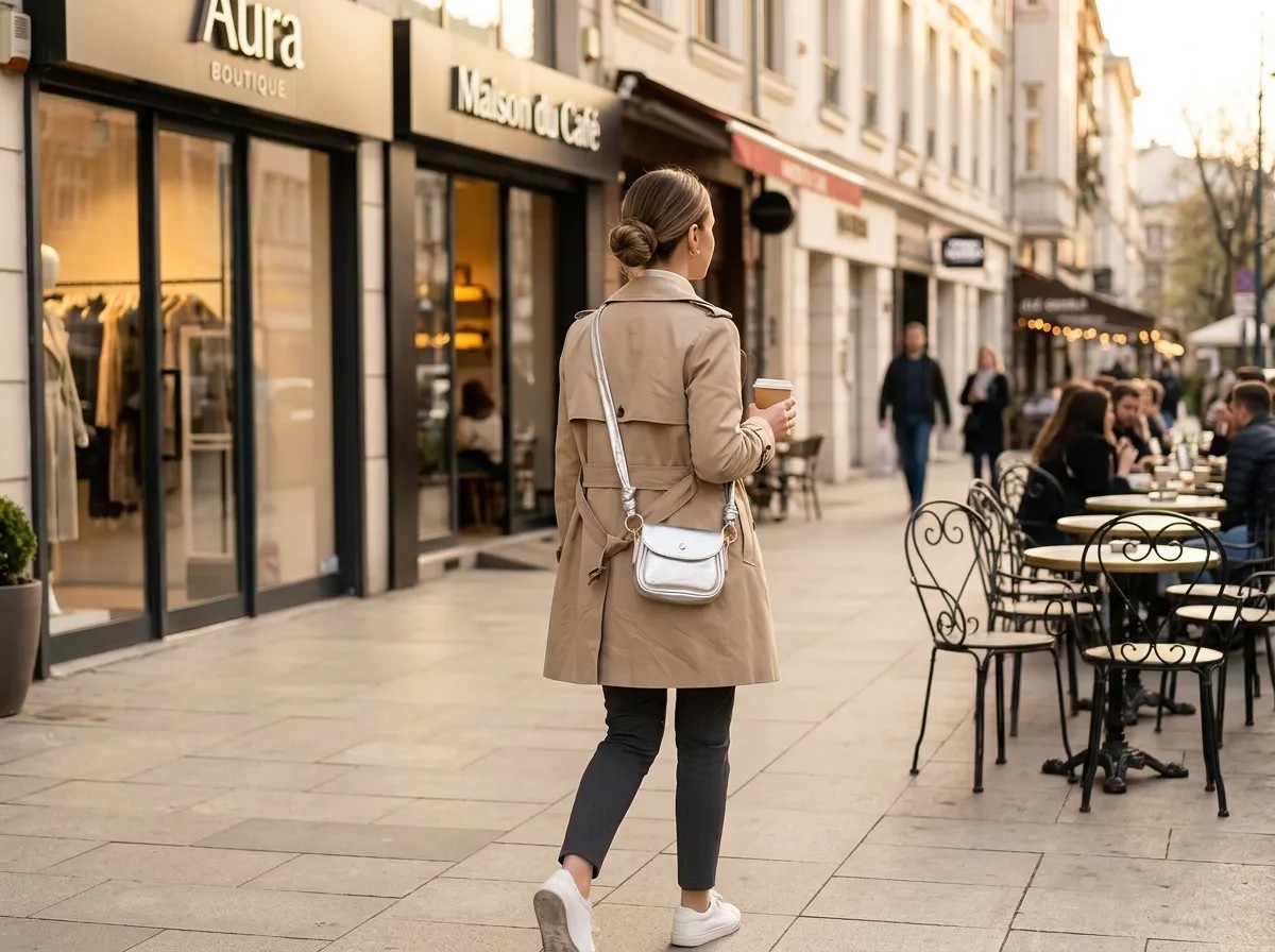Aksiyon Global Gümüş Mini Şık Çanta - Lisinya görsel 6