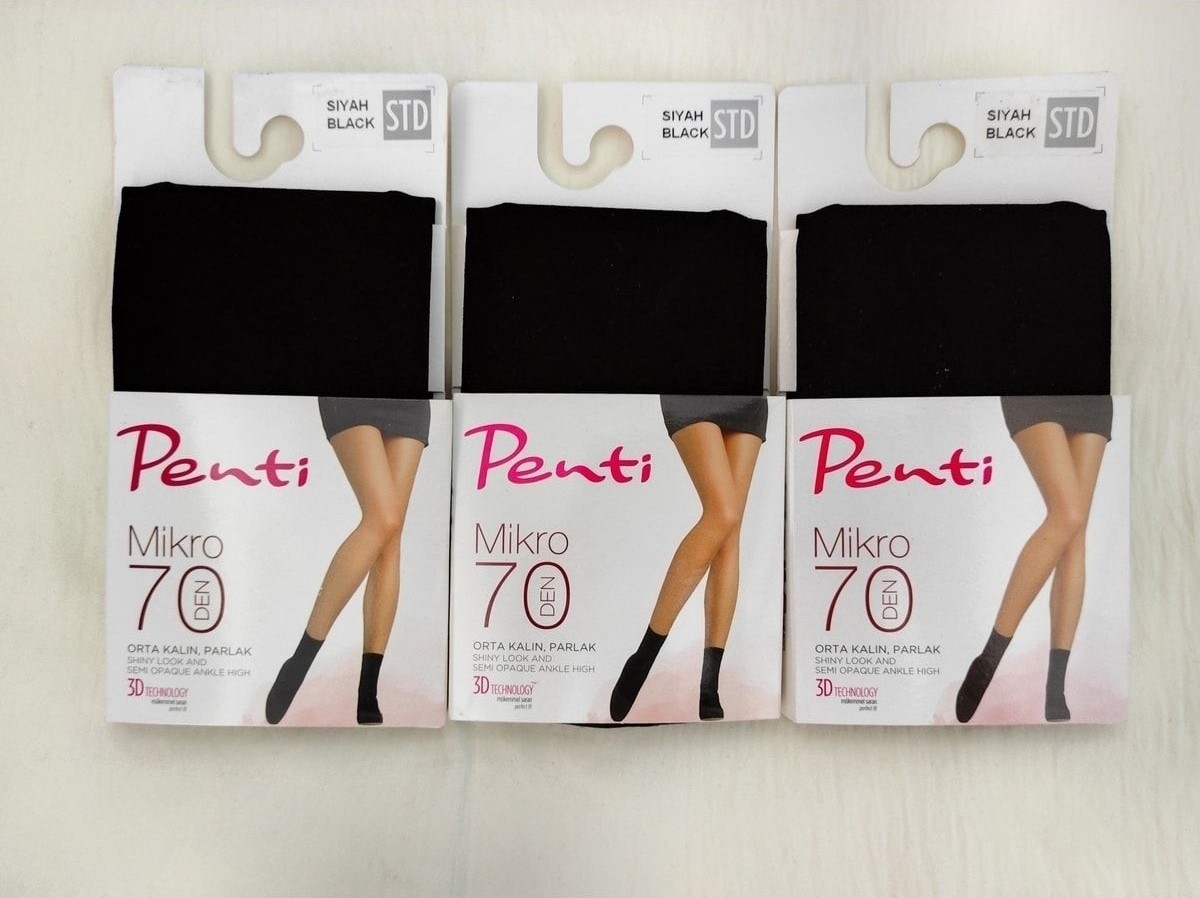 Penti Açık Ten Mikro 70 Soket Çorabı 3'lü görsel 3