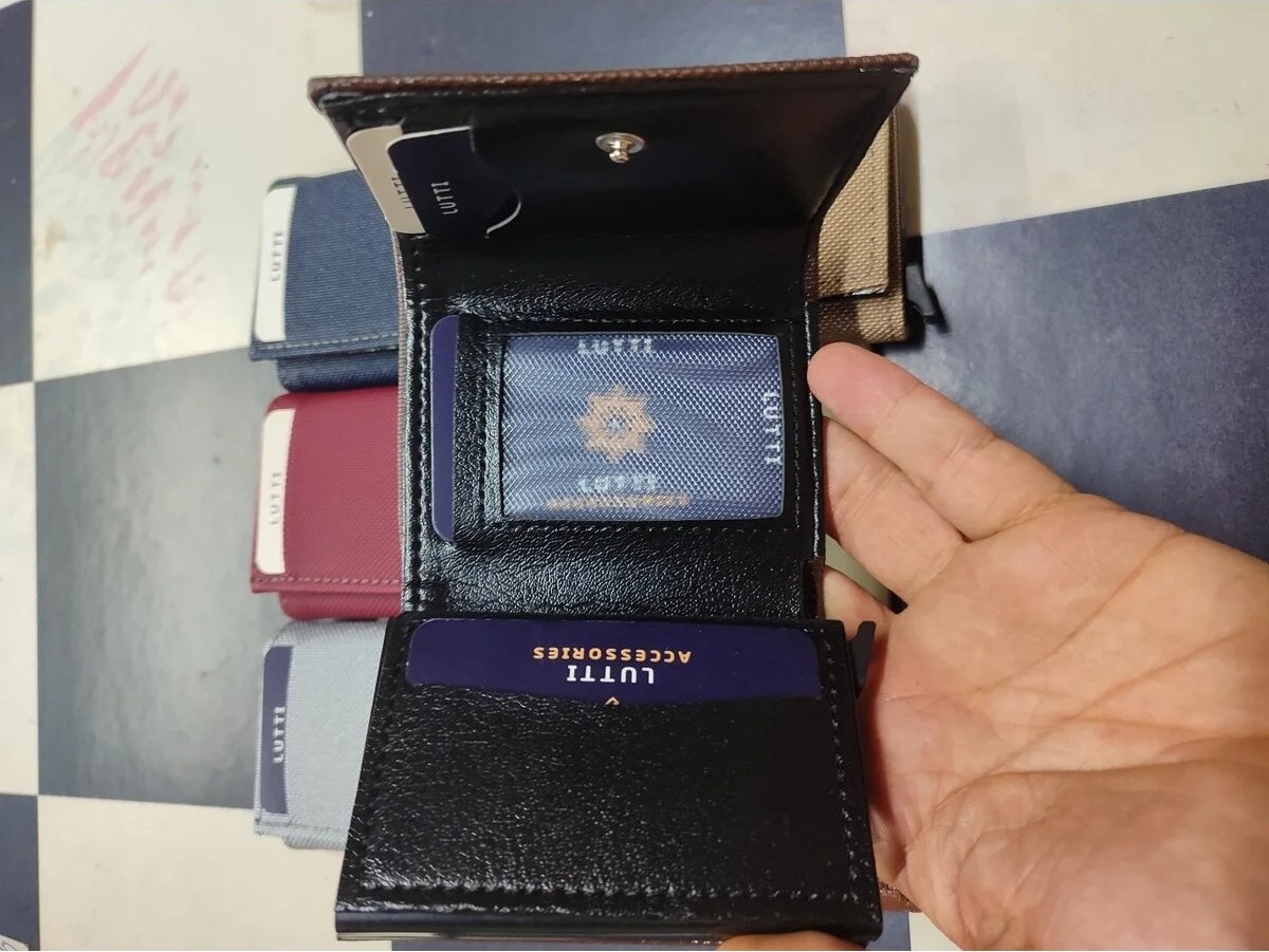 Lutti 7 Adet Ekonomik Renk Renk Mekanizmalı Kartlık Cüzdan görsel 6