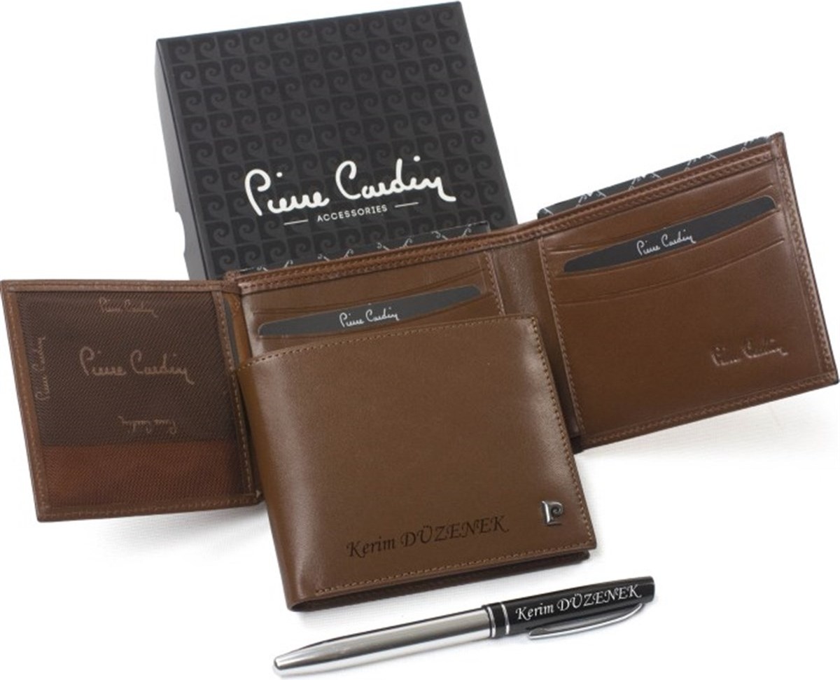 Pierre Cardin Kişiye Özel Pierre Cardin Deri Erkek Cüzdanı P2361 görsel 2