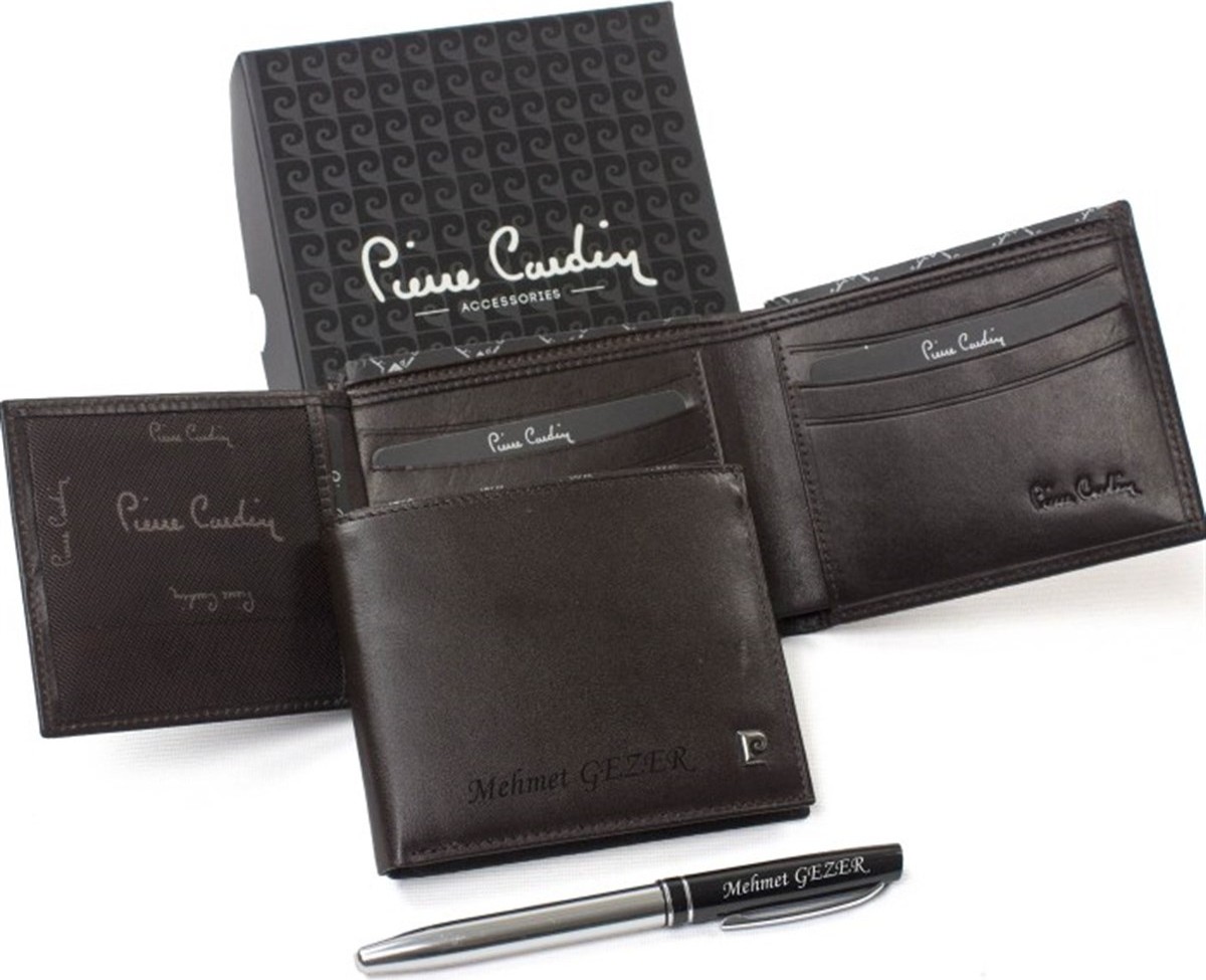 Pierre Cardin Kişiye Özel Pierre Cardin Deri Erkek Cüzdanı P2361 görsel 3
