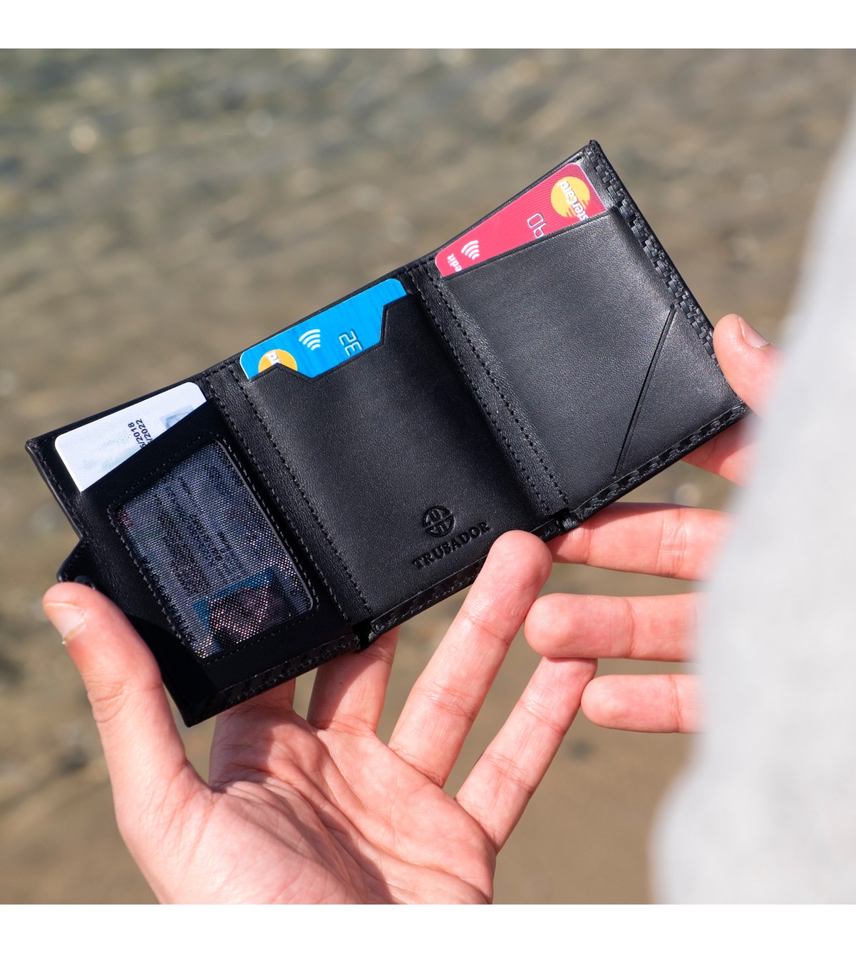 Trusador Verona Kahverengi Fermuarlı Unisex Hakiki Deri Rfid Korumalı Minimalist Bozuk Paralık Cepli Erkek Kadın Mini Cüzdan Hediyelik görsel 5
