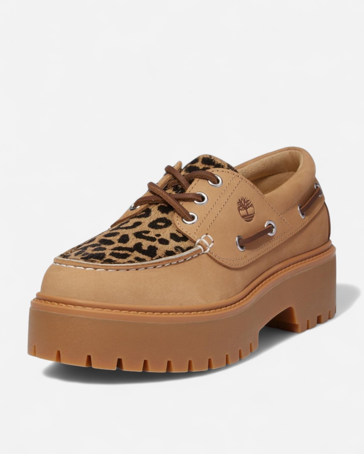Timberland STONE STREET BOAT SHOE Kadın Medium Beige Nubuck Tekne Ayakkabısı TB0A2GVFEN31 görsel 4