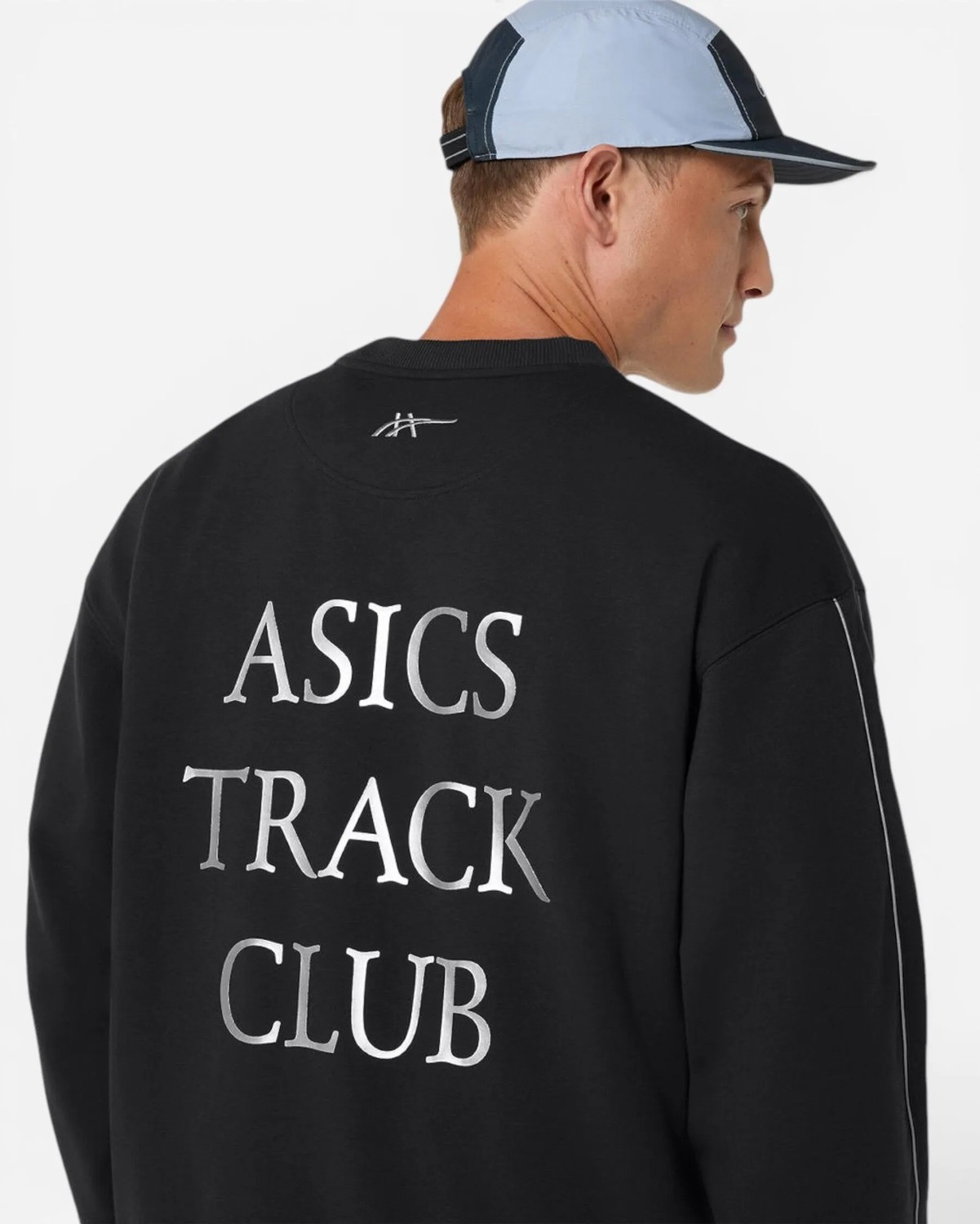 Asics Track Club Heritage Crew-Neck Top Unisex Siyah Sweatshirt 2033C121-001 görsel 5