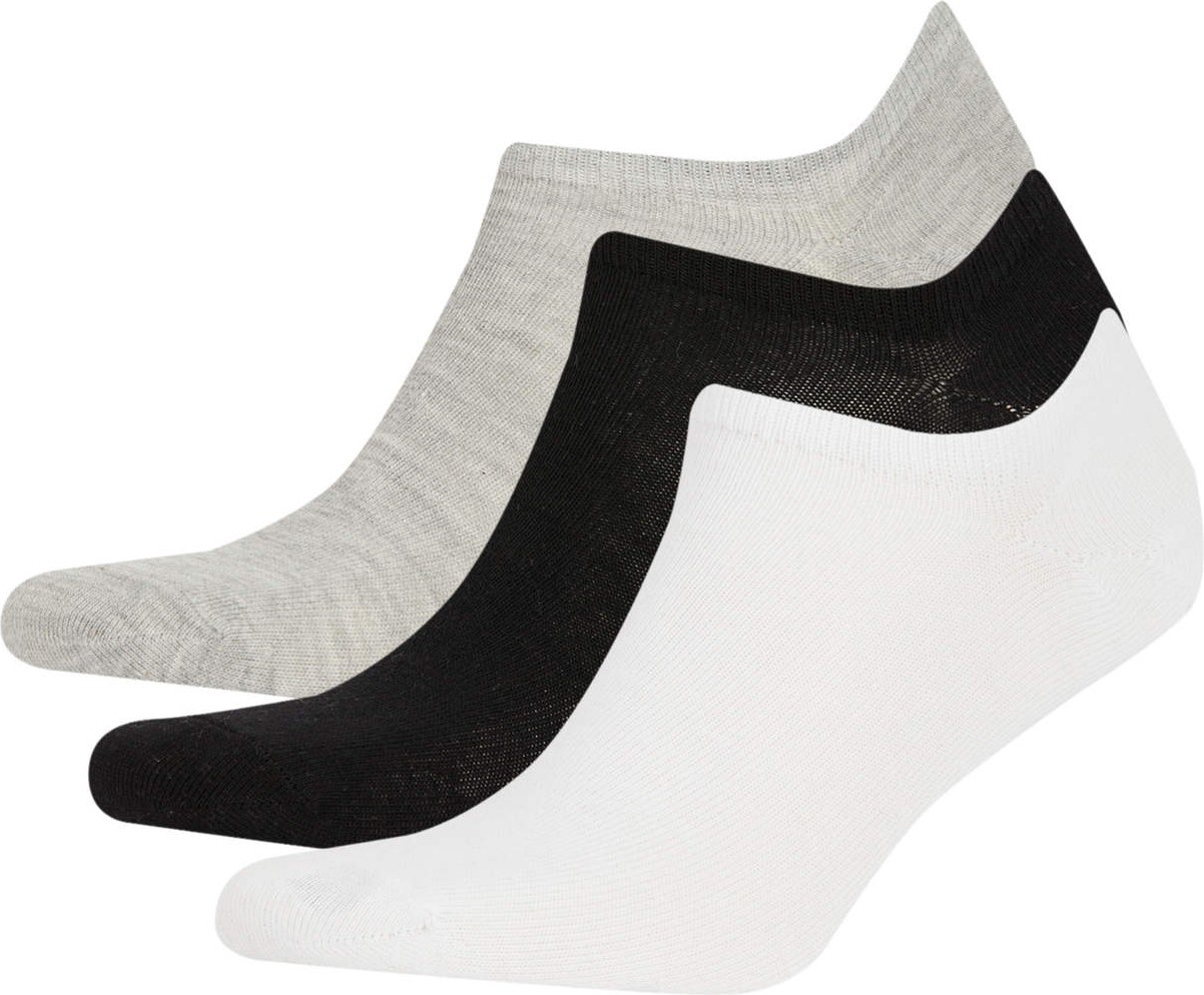 DeFacto Erkek Görünmez 3'lü Pamuklu Sneaker Çorap K4595AZNS görsel 6