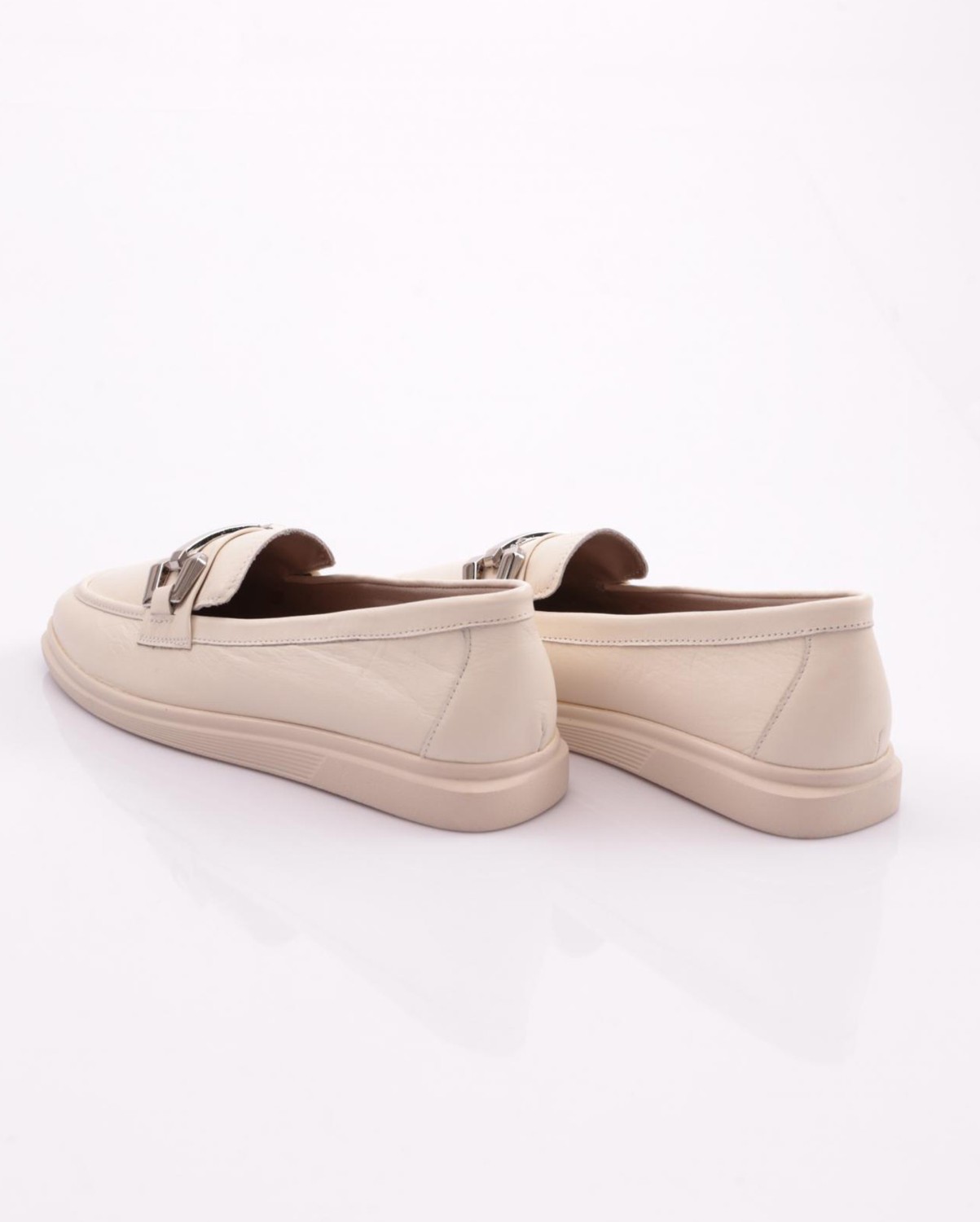 DGN 981Z Kadin Metal Tokali Loafer Ayakkabi görsel 3