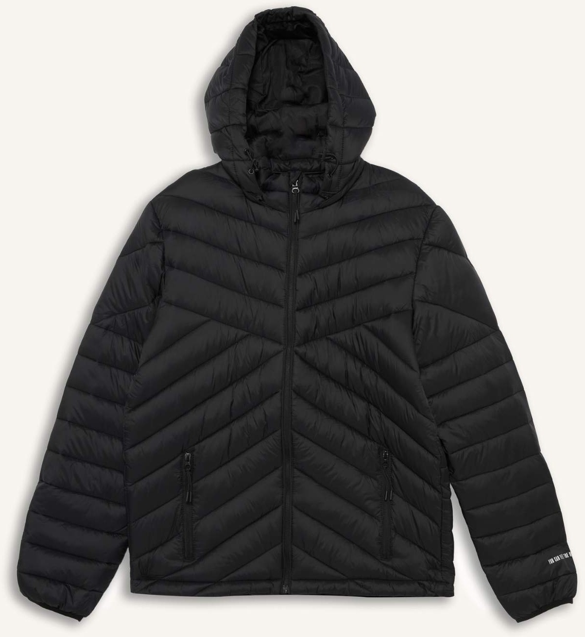 DeFacto Slim Fit Kapüşonlu Mont Erkek Siyah-BK81 Su İtici Rüzgar Geçirmez Özellikli A3034AX25AU