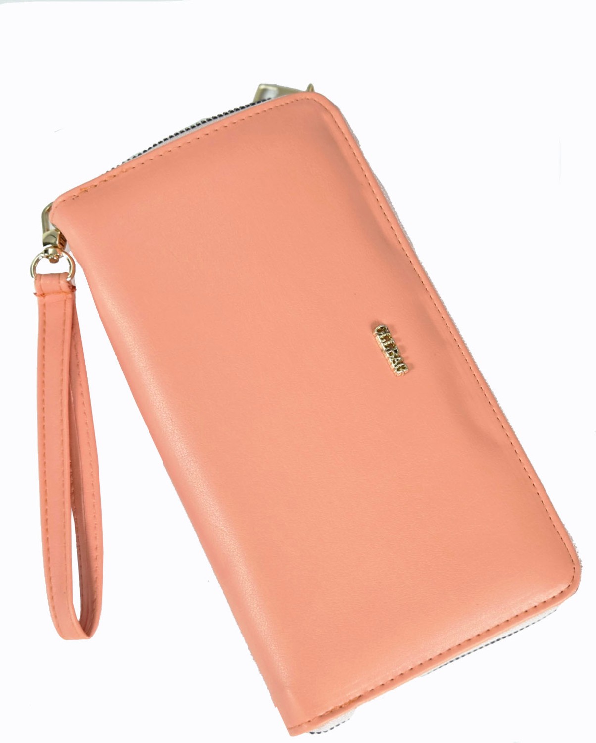 Ollbag 1018 Cilt Büyük Boy Cüzdan / Clutch Çanta Yavruağzı
