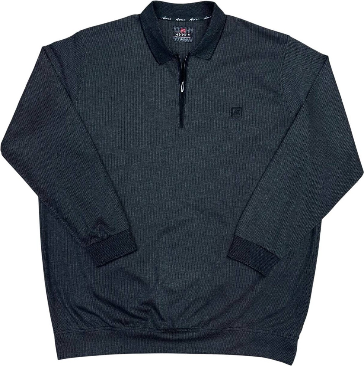 Annex Büyük Beden Erkek Yakalı Sweatshirt Battal görsel 7