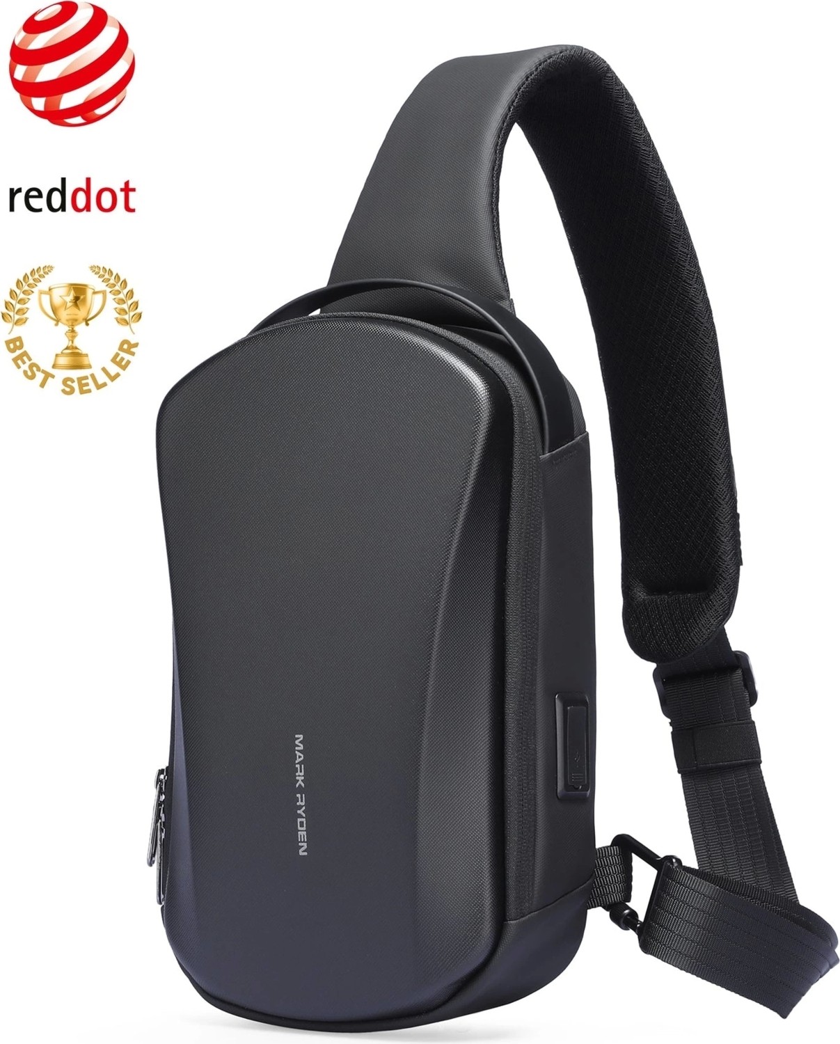 Mark Ryden Ratio Arc Mini Omuz Çantası MR3998PRO_00 Siyah görsel 2