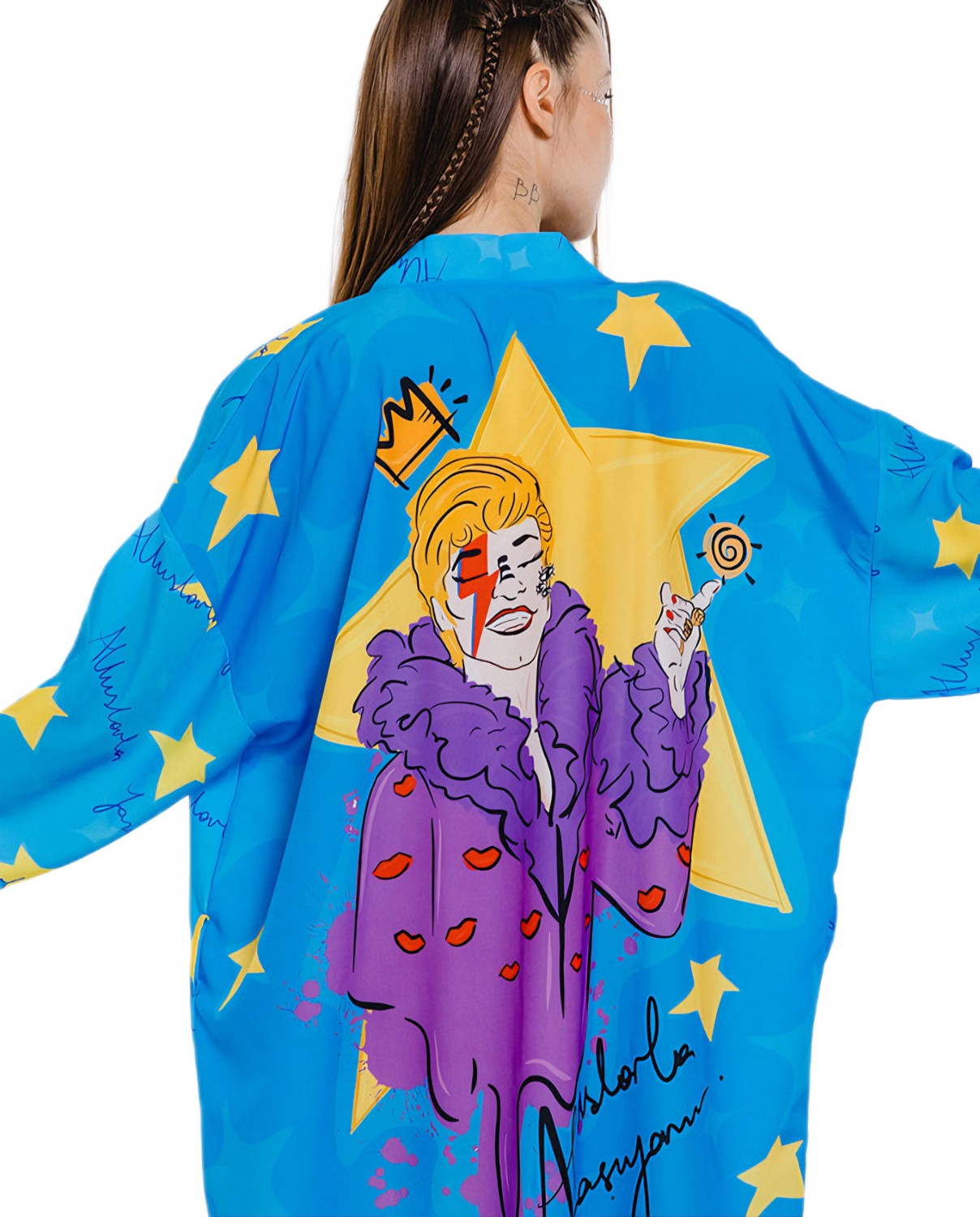 Anason İşleri Başımda Tacım Kimono Unisex görsel 4