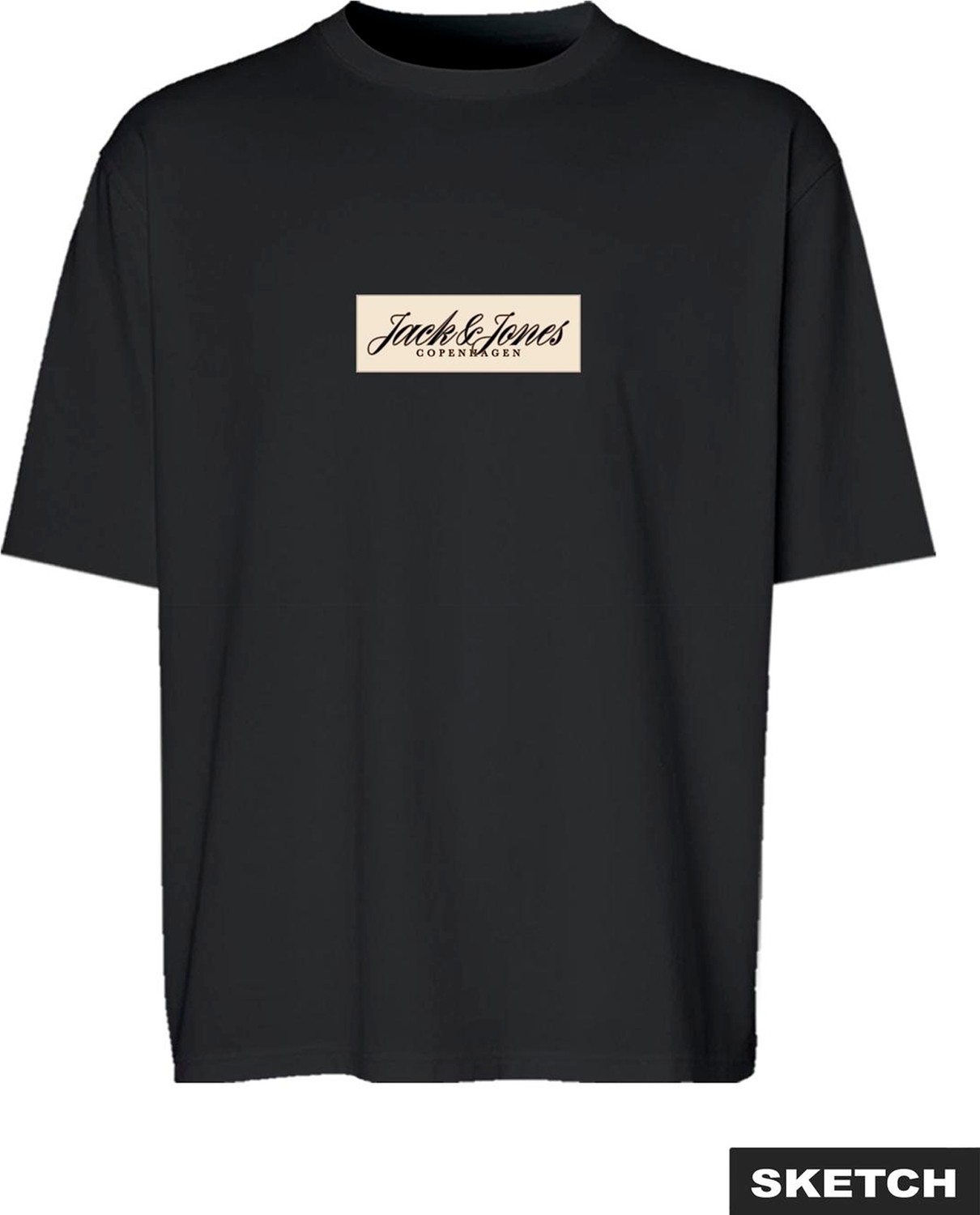 Jack & Jones Erkek Gögüs Baskili Kisa Kollu Tisört - Norrebro