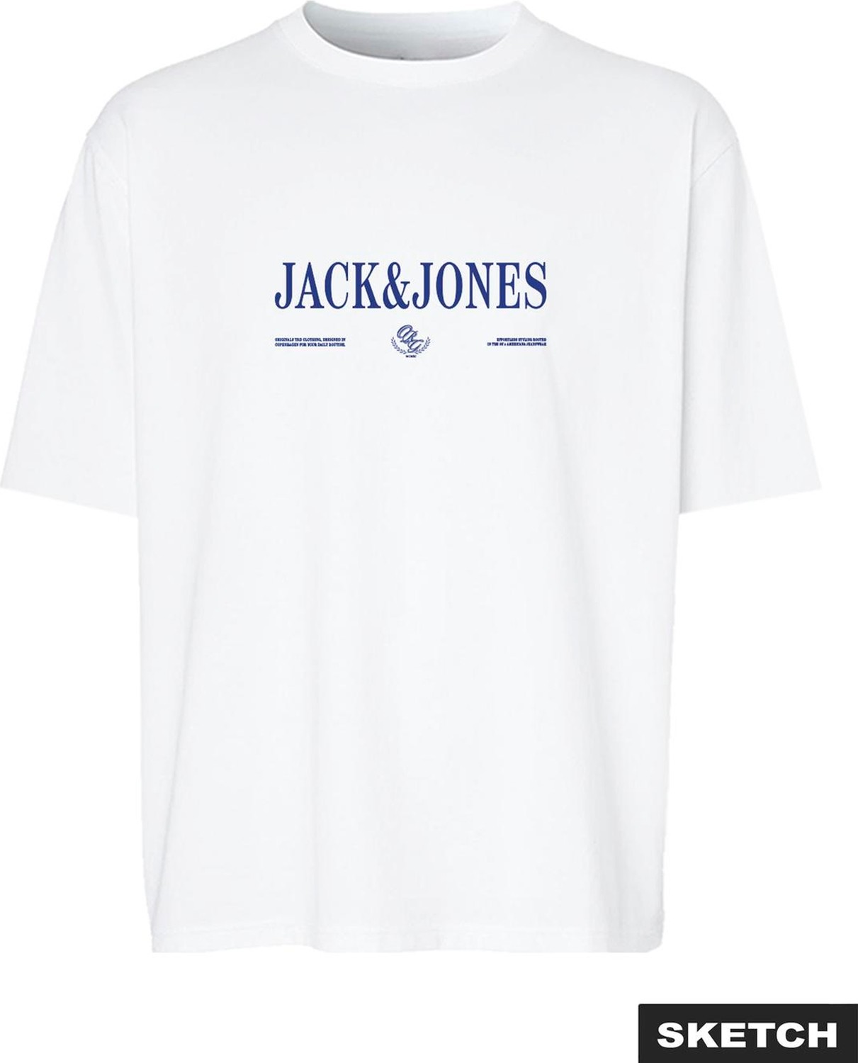 Jack & Jones Erkek Gögüs Baskili Bisiklet Yaka Tisört - Frederiksberg görsel 2