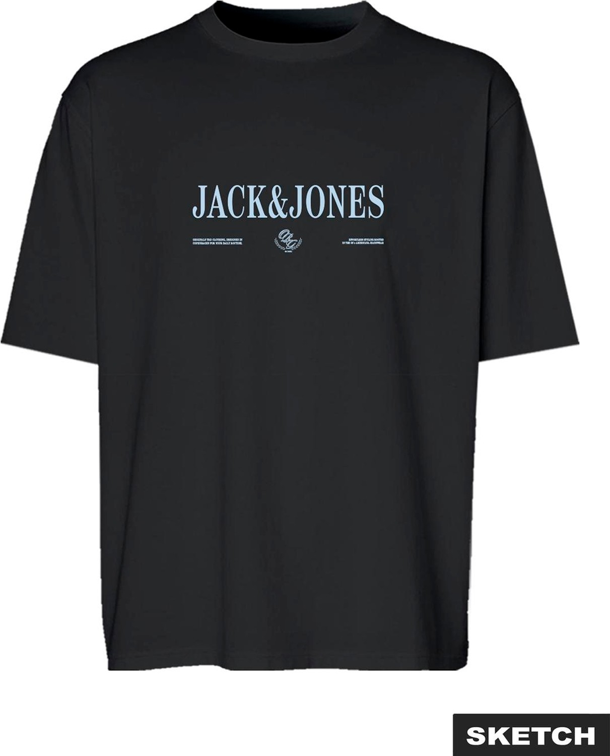 Jack & Jones Erkek Gögüs Baskili Bisiklet Yaka Tisört - Frederiksberg görsel 3