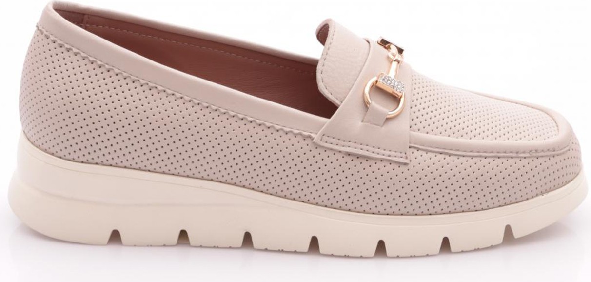 DGN 6095-1 Kadin Aksesuarli Loafer Ayakkabi
