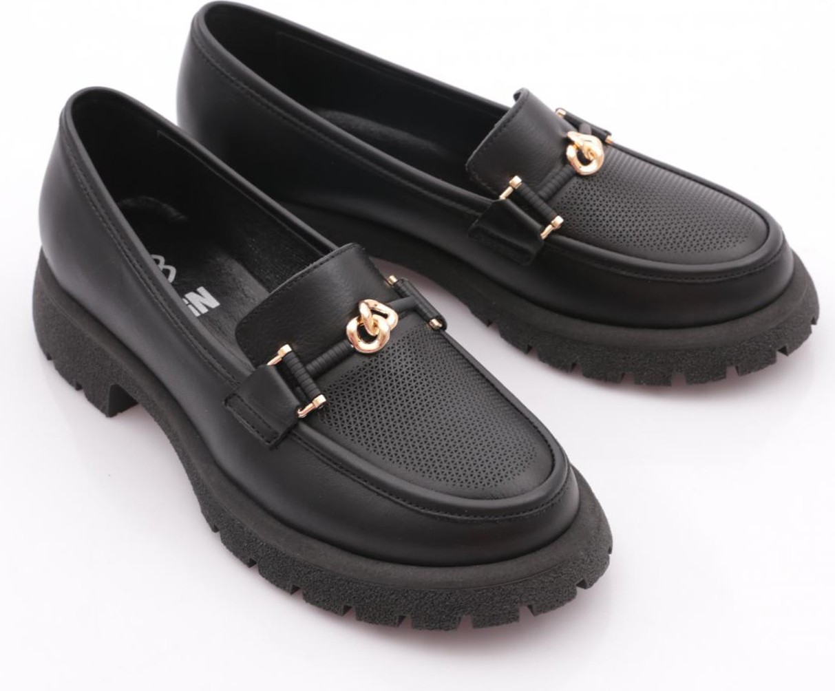 DGN 4269 Kadin Aksesuarli Loafer Ayakkabi görsel 2