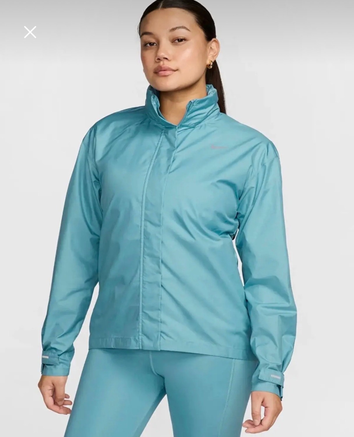 Nike Fast Repel Running Full-Zip Hooded Mavi Kadın Yağmurluk FB7451-464