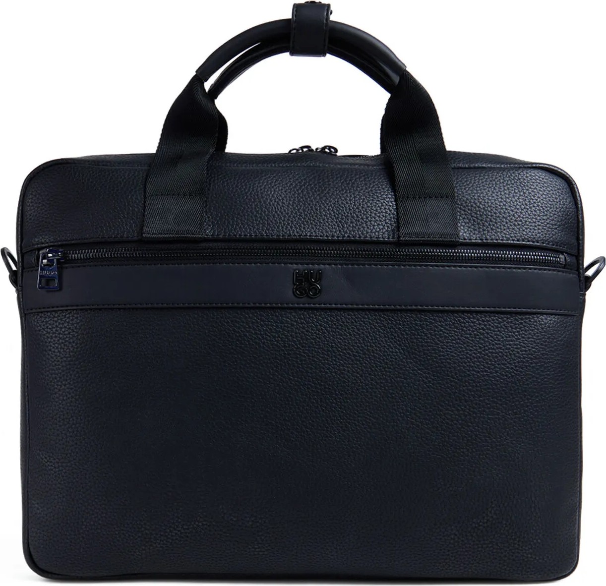 Hugo %70 Geri Dönüştürülmüş Poliüretan, %30 Polyester Siyah Erkek Laptop Çantası Quantic_doc Case 10266594 01