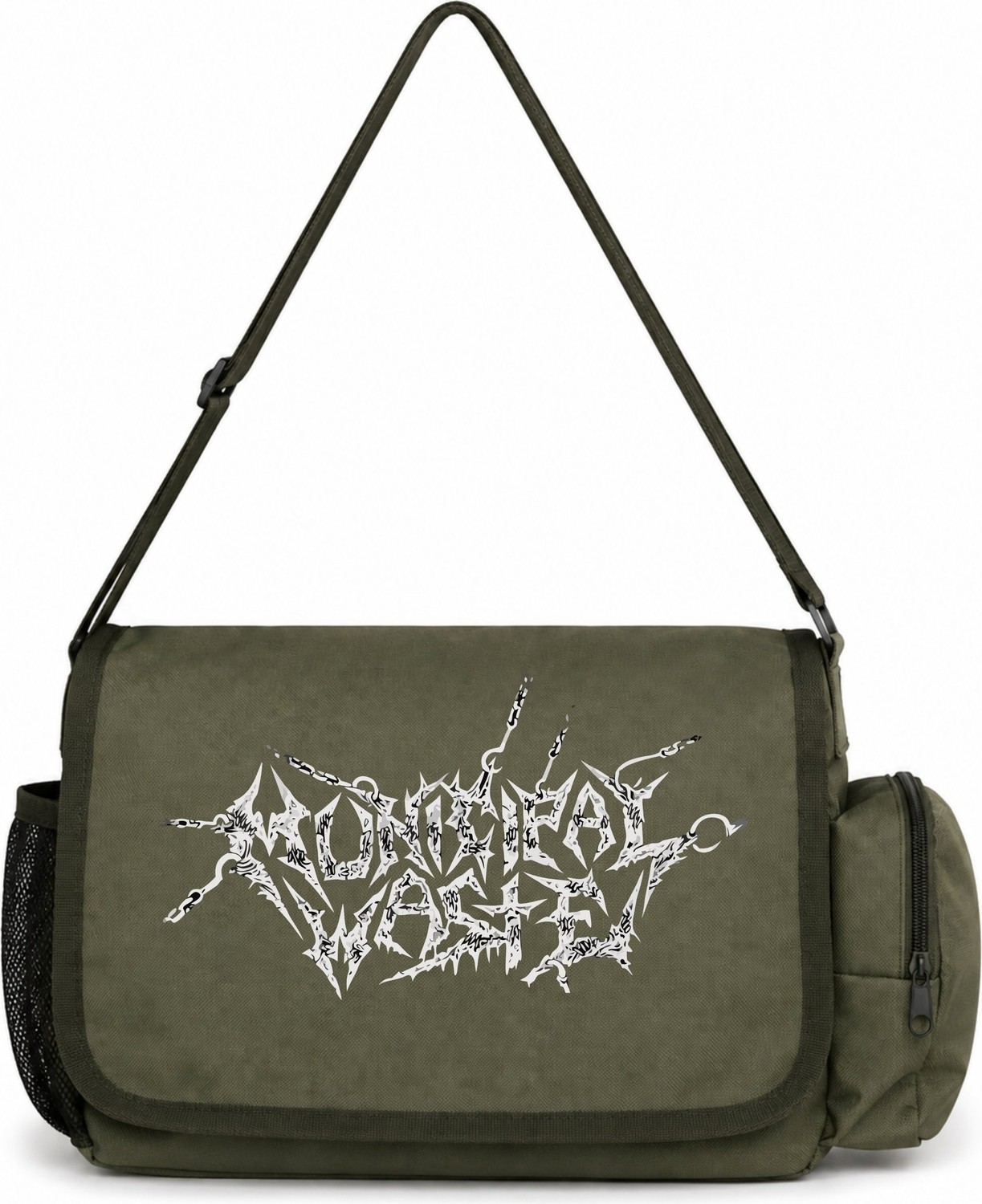 Sevbano Municipal Waste Rock Metal Müzik Grubu Baskılı Unisex Okul, Spor, Ofis Çok Amaçlı Postacı Çantası