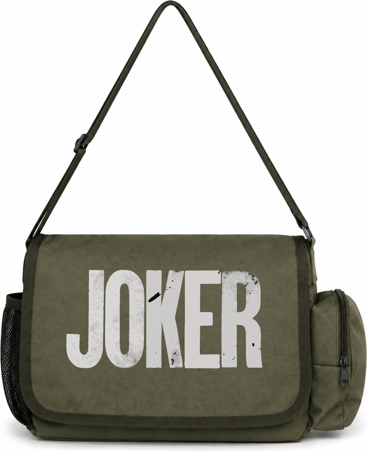 Sevbano Joker Batman Film Kahramanı Baskılı Unisex Okul, Spor, Ofis Çok Amaçlı Postacı Çantası