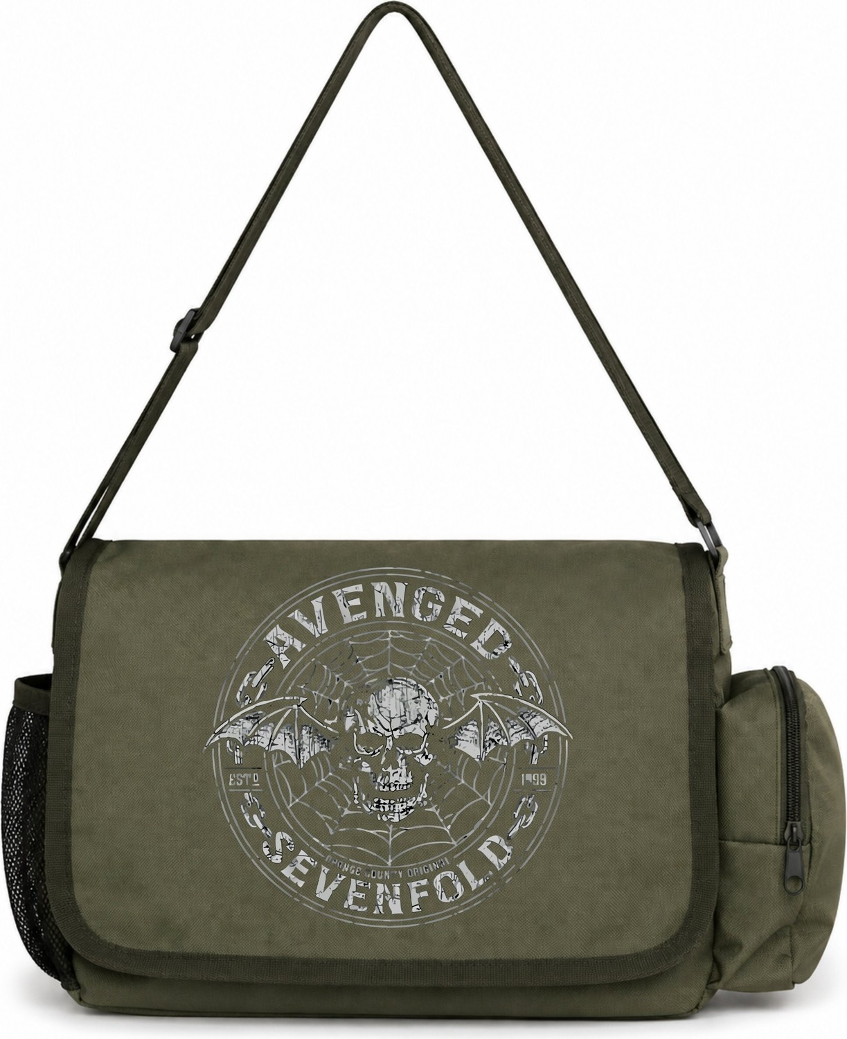 Sevbano Avenged Sevenfold Rock Metal Müzik Grubu Baskılı Unisex Okul,spor,ofis Çok Amaçlı Postacı Çantası
