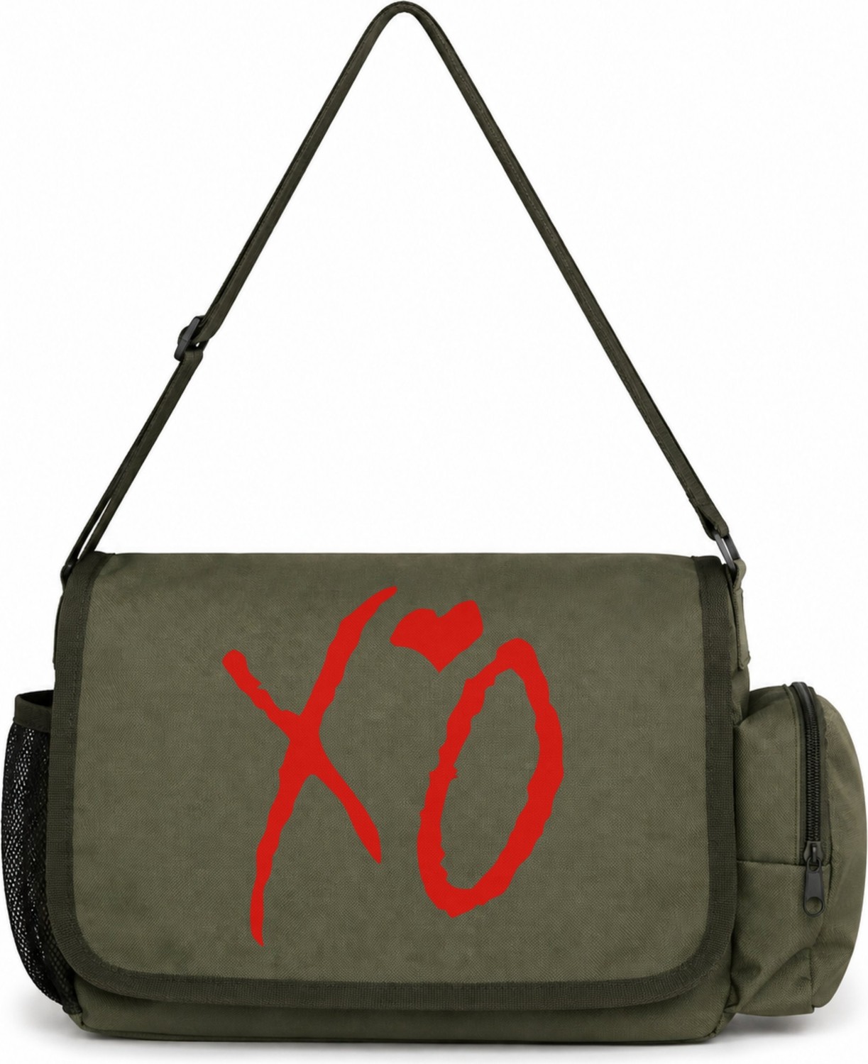 Sevbano The Weeknd Rapper Şarkıcı Baskılı Unisex Okul, Spor, Ofis Çok Amaçlı Postacı Çantası görsel 4