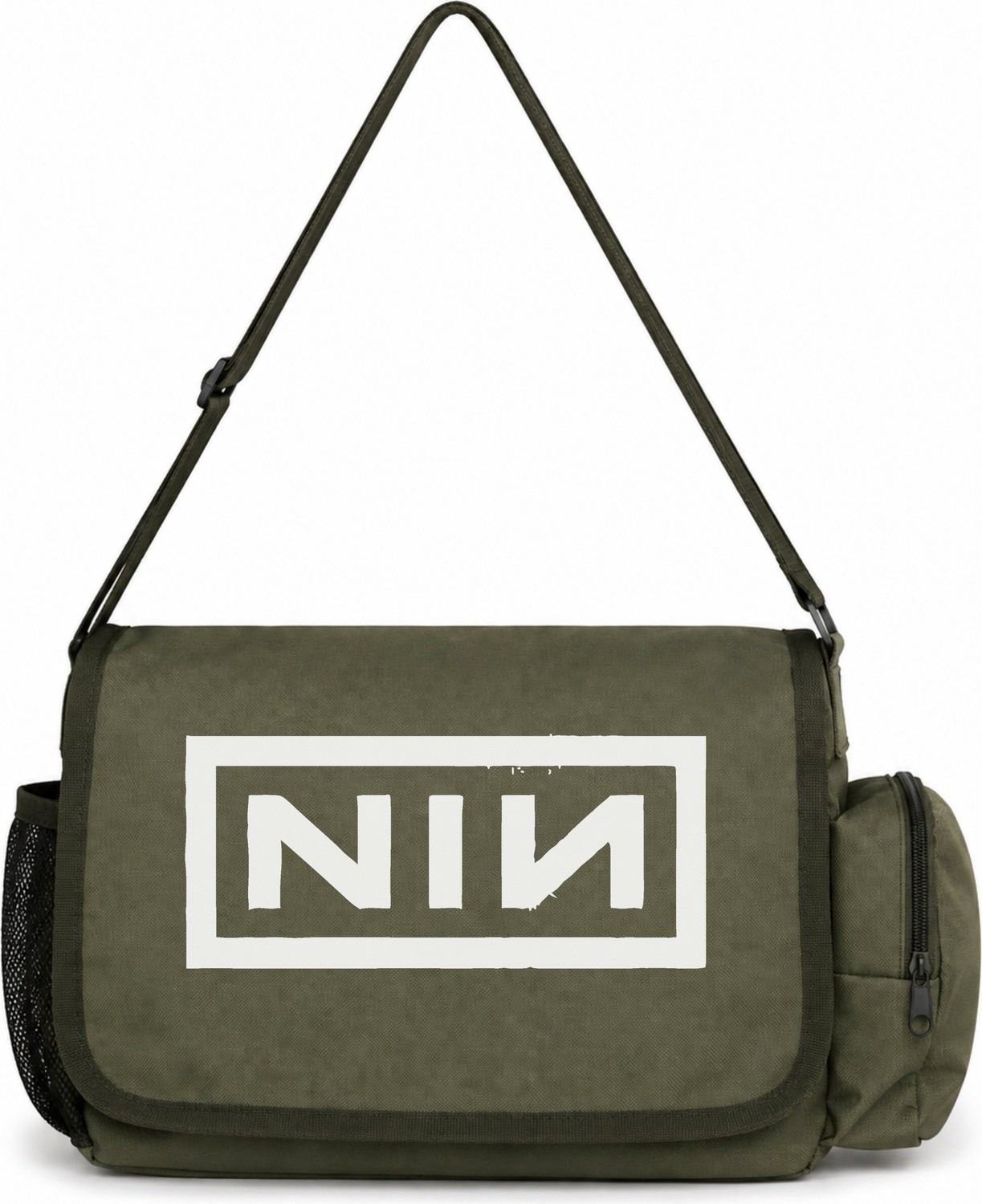 Sevbano Nin Rock Metal Müzik Grubu Baskılı Unisex Okul,spor,ofis Çok Amaçlı Postacı Çantası görsel 4