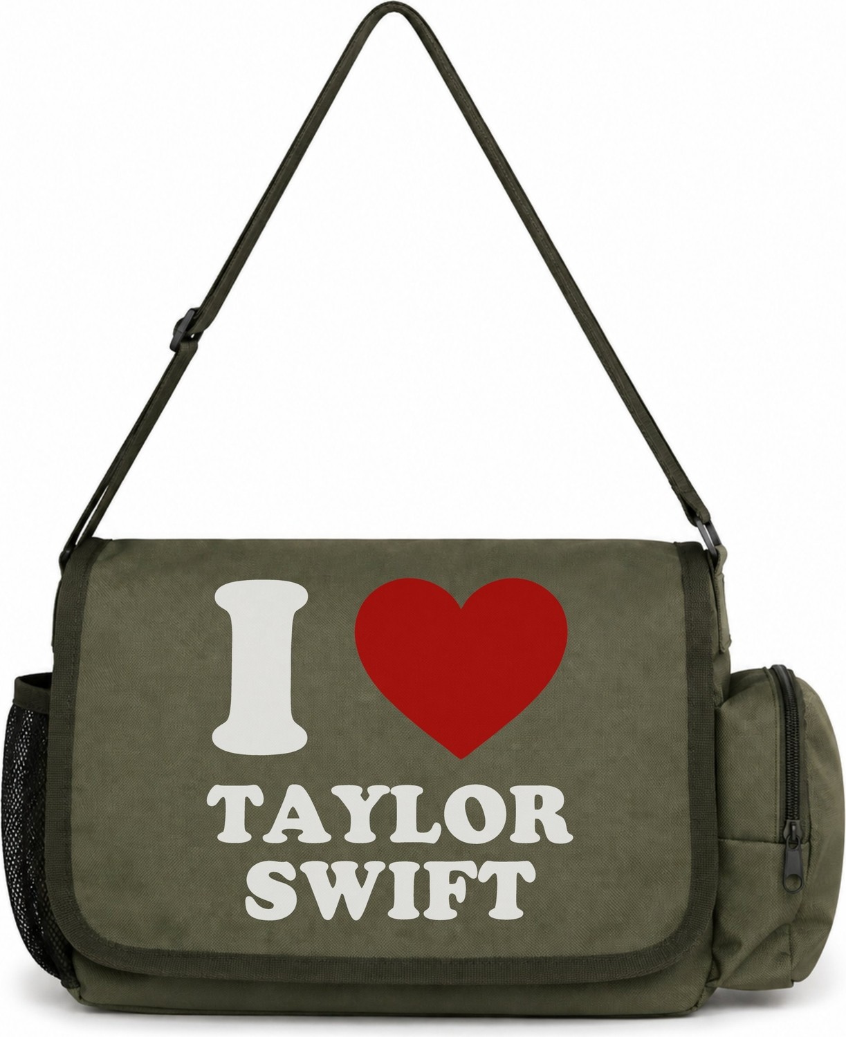 Sevbano Taylor Swift Şarkıcı Baskılı Unisex Okul, Spor, Ofis Çok Amaçlı Postacı Çantası görsel 4