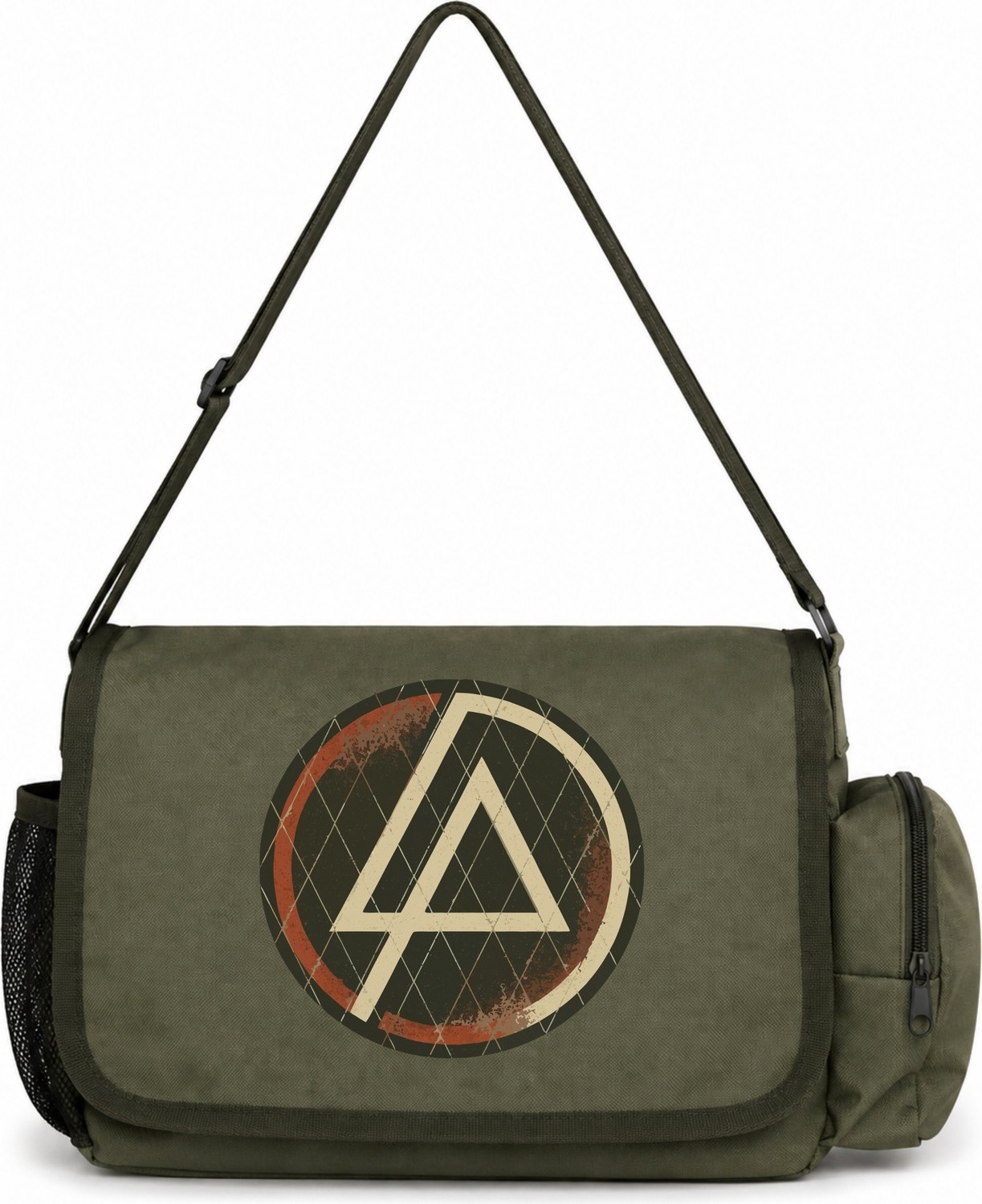 Sevbano Linkin Park Rock Metal Müzik Grubu Baskılı Unisex Okul, Spor, Ofis Çok Amaçlı Postacı Çantası görsel 4