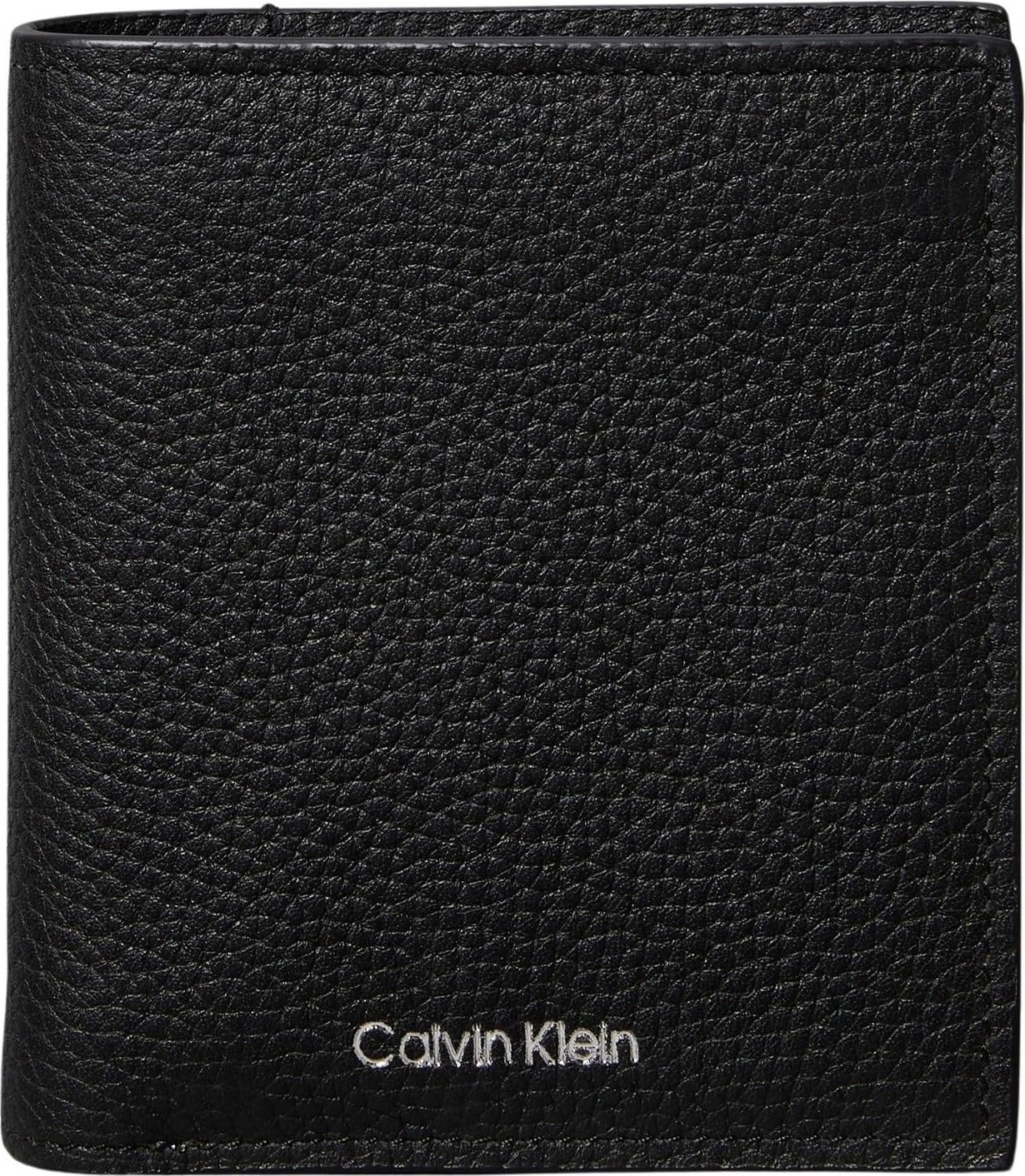 1001 Foıl Emboss Slım Trıfold W/coın Erkek Cüzdan Black Tek Beden